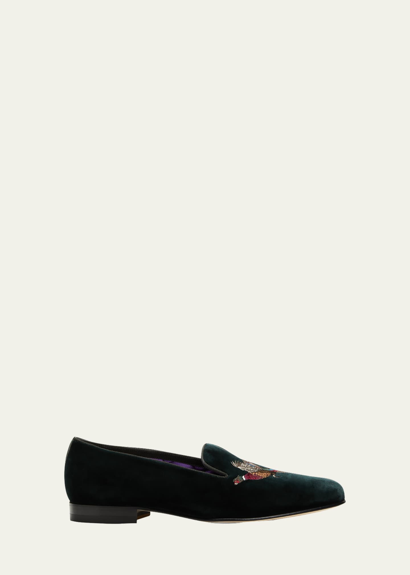 ralph lauren velvet slippers