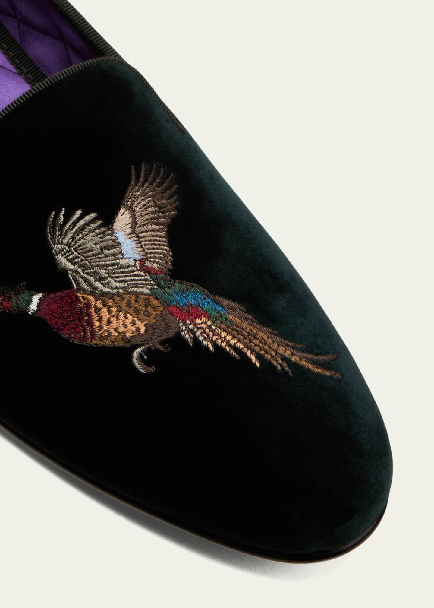 ralph lauren velvet slippers