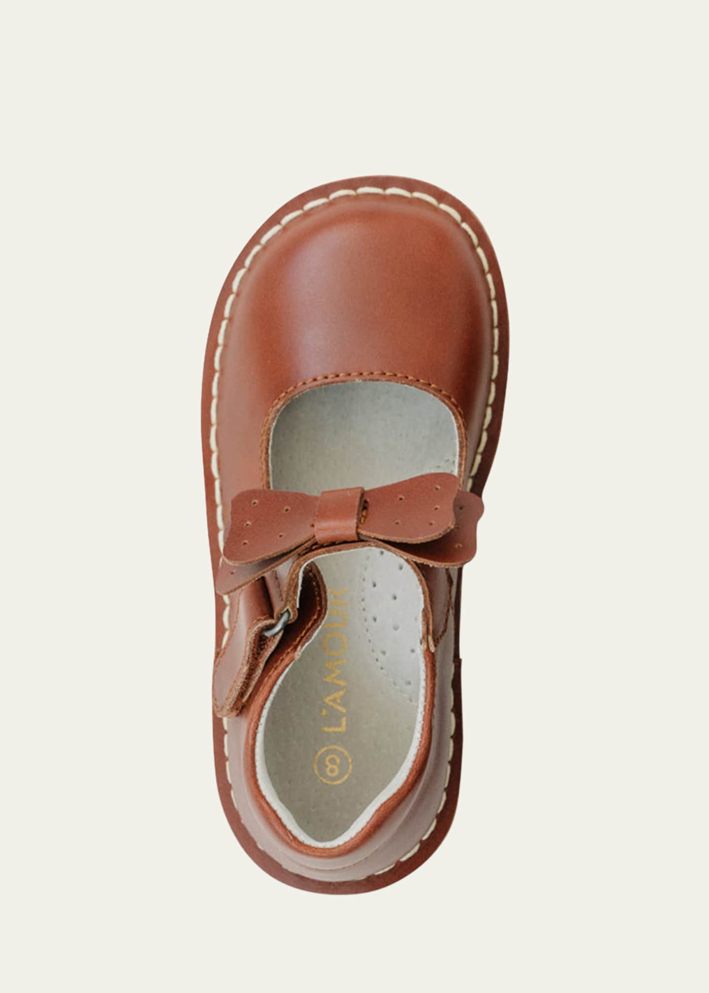 L'Amour Shoes Girl's Iris Bow Mary Jane Shoes, Baby/Toddler/Kids Image 3 of 3
