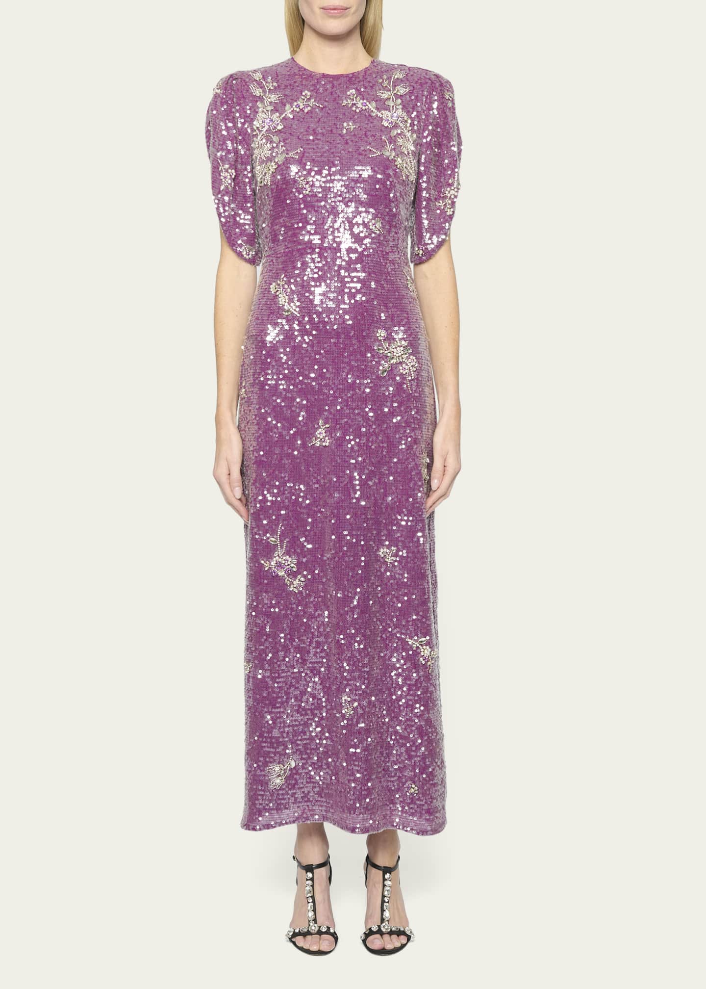 Erdem Sequin-Embellished Beaded Dress - Bergdorf Goodman