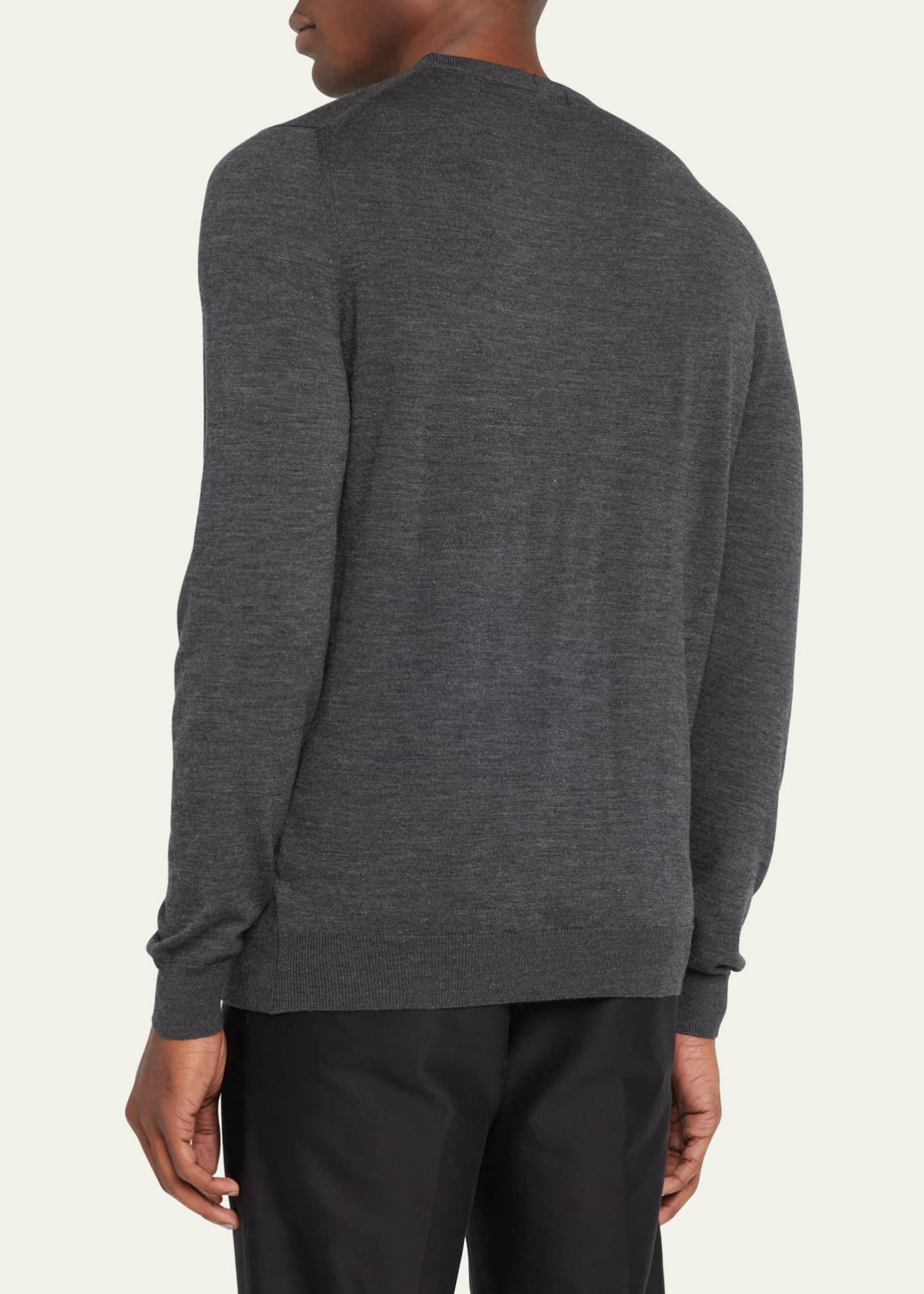 Kiton Men's Wool Crewneck Sweater Image 3 of 5