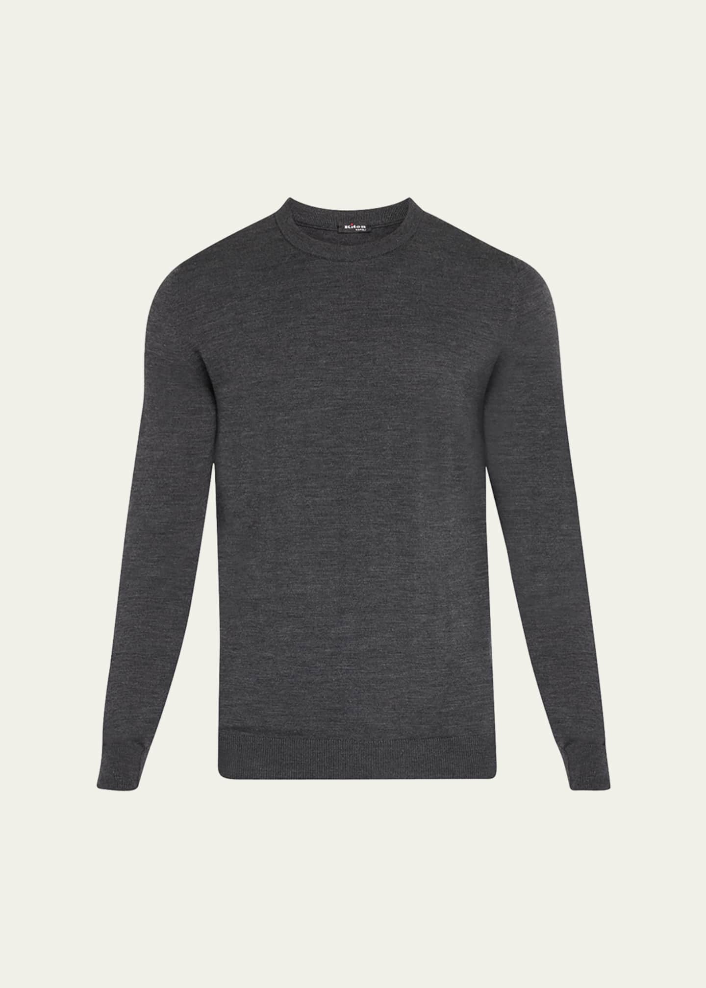Kiton Men's Wool Crewneck Sweater Image 1 of 5