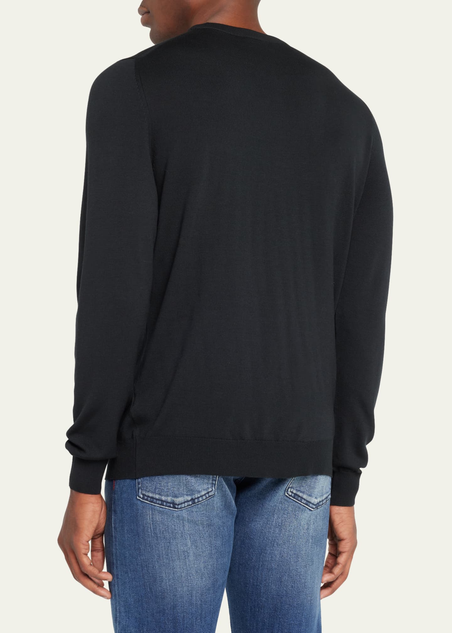 Kiton Men's Wool Crewneck Sweater Image 3 of 5