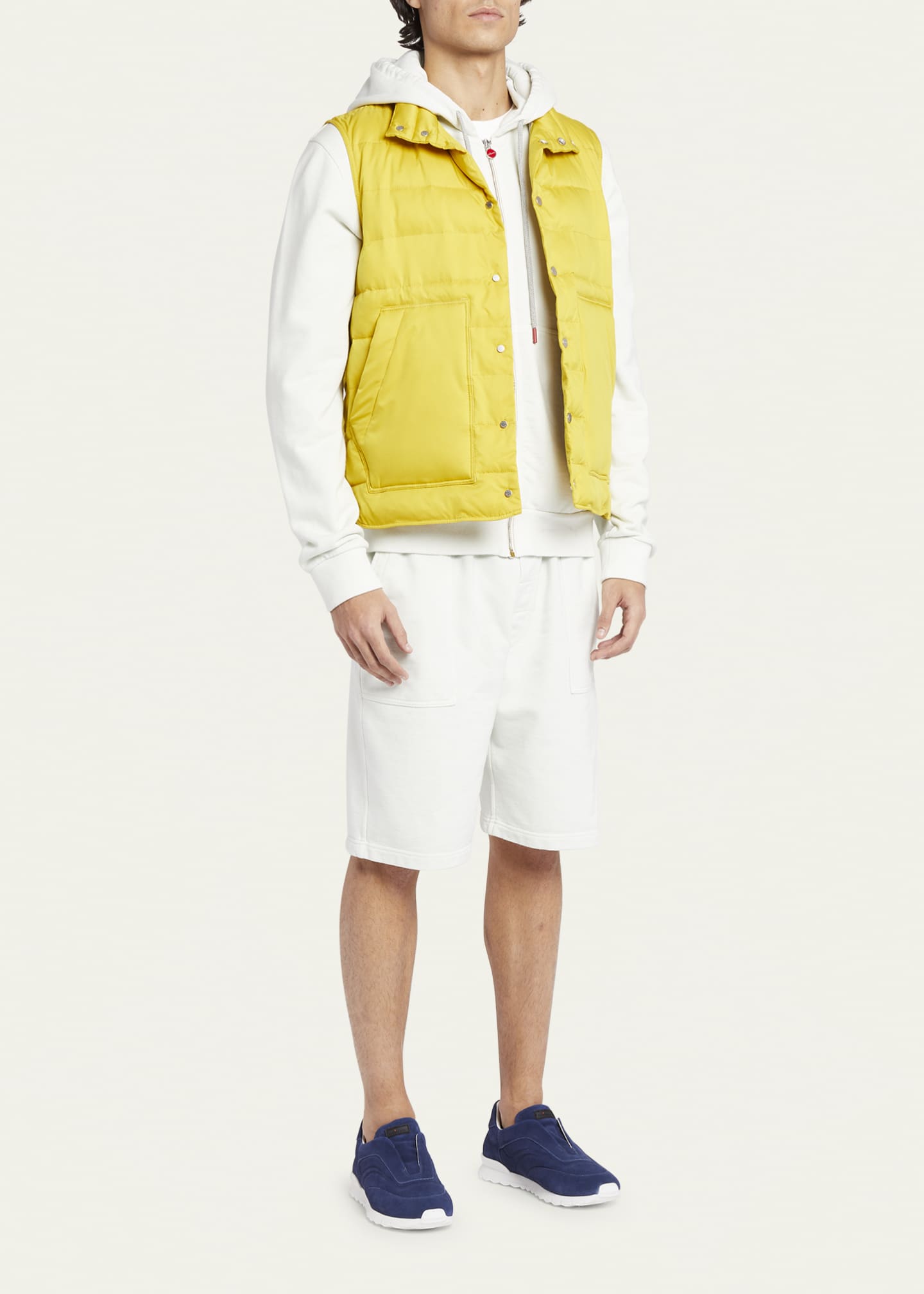 Kiton Men's Quilted Puffer Vest Bergdorf Goodman