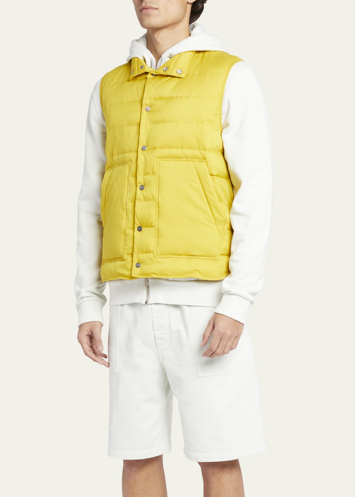 Kiton Men's Quilted Puffer Vest Bergdorf Goodman
