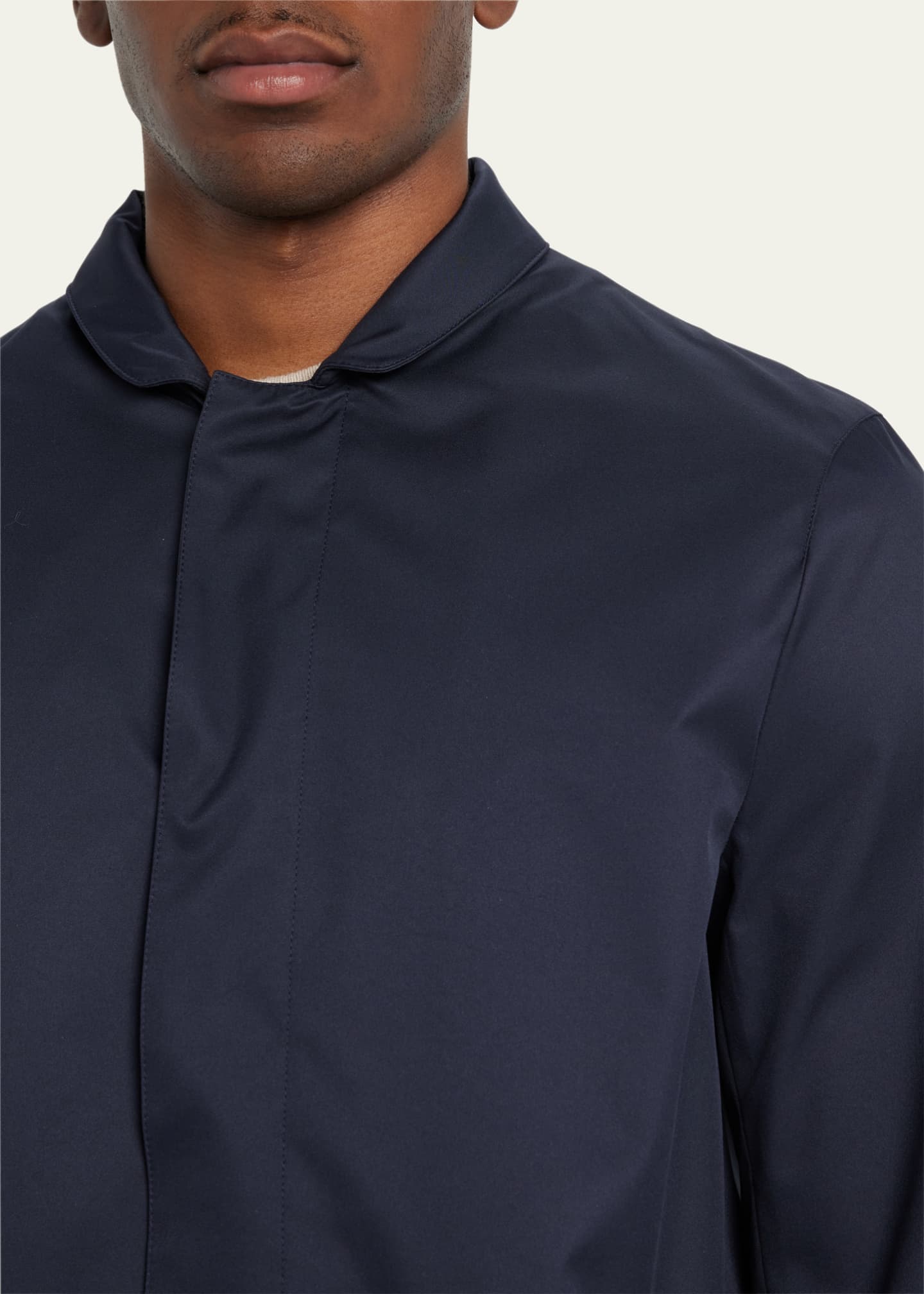 Kiton Men s 4 Layer Raincoat with Removable Hood