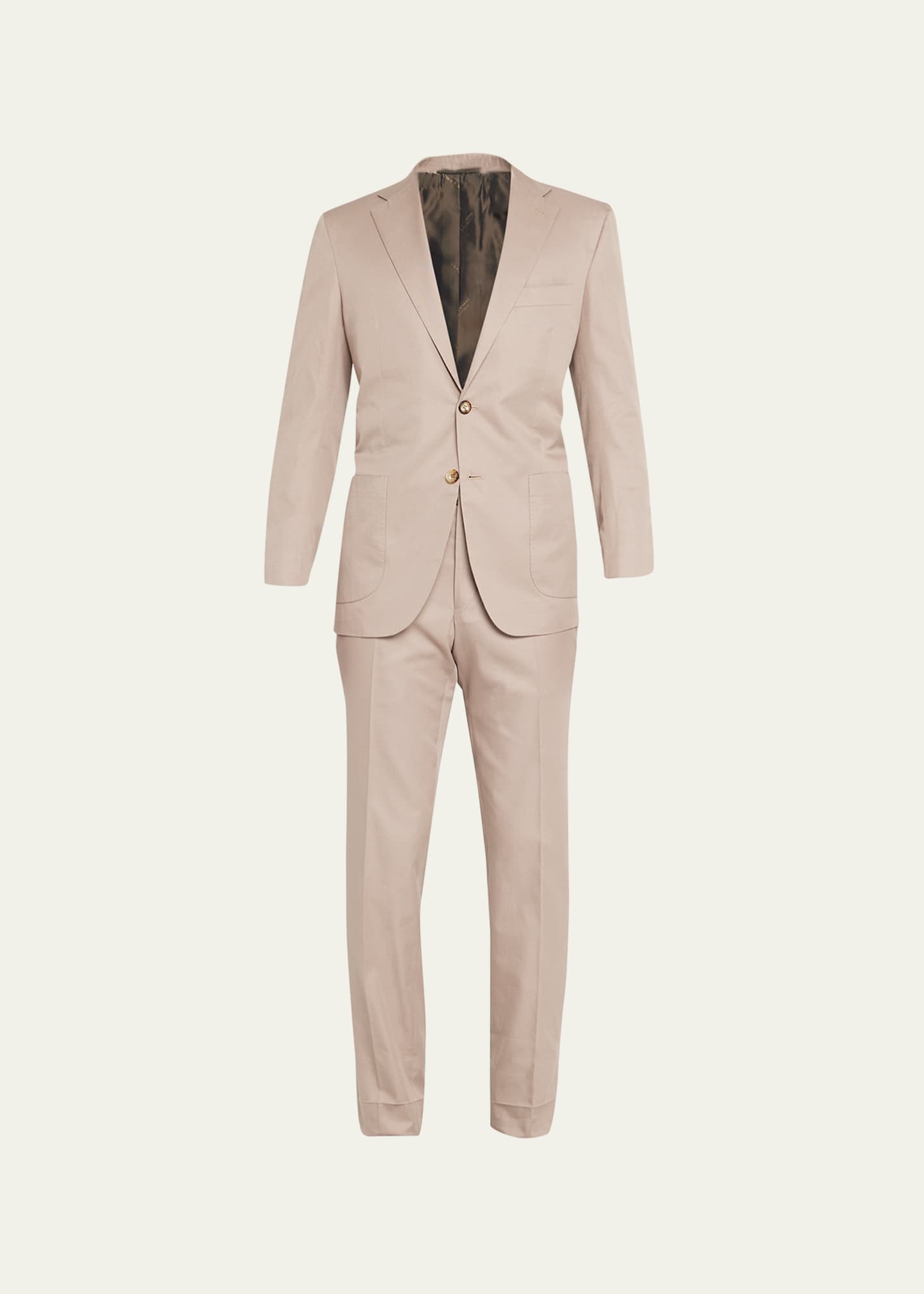 Kiton Men's Sea Island Cotton Suit - Bergdorf Goodman