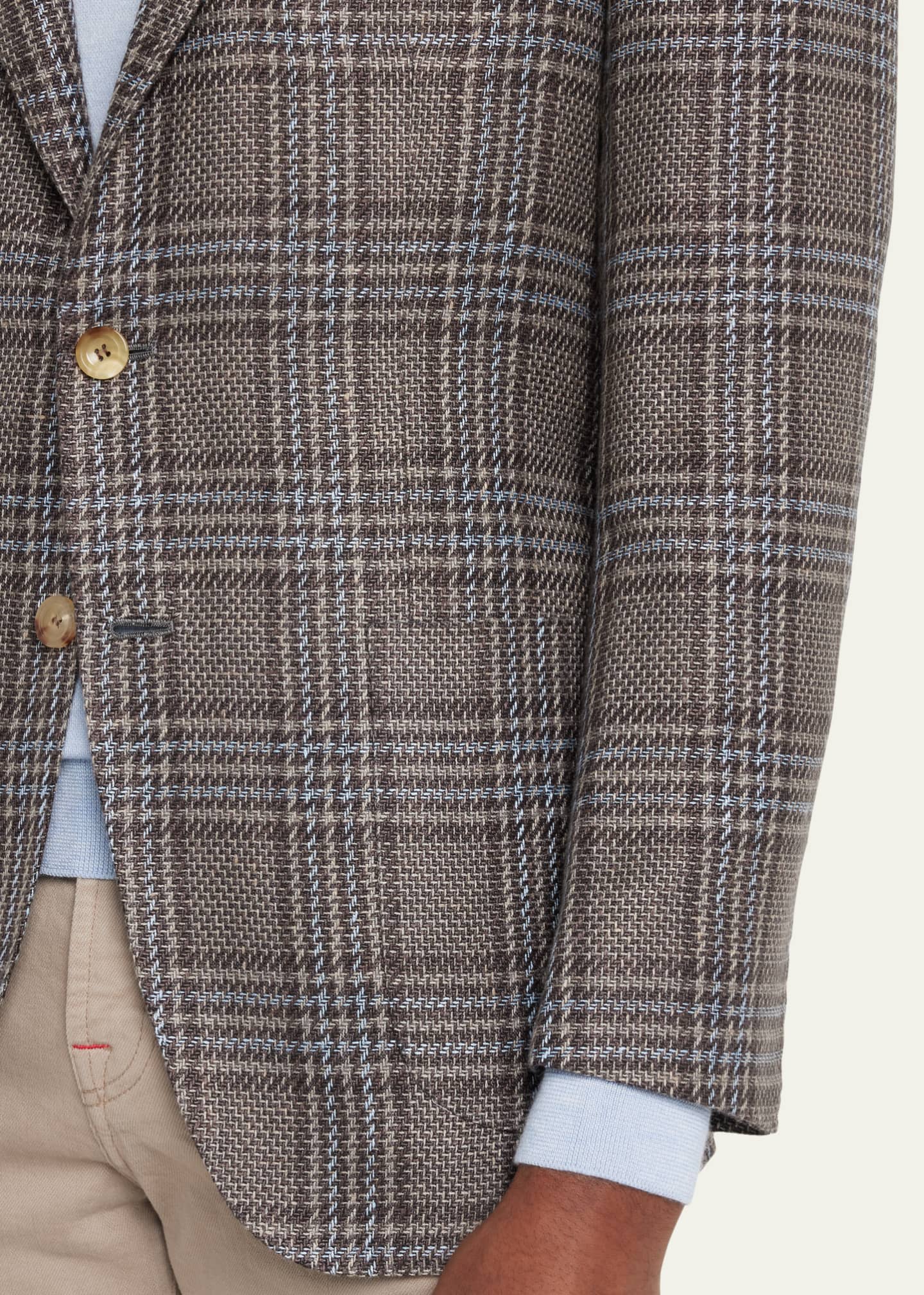 Kiton Men's Plaid Sport Coat Bergdorf Goodman