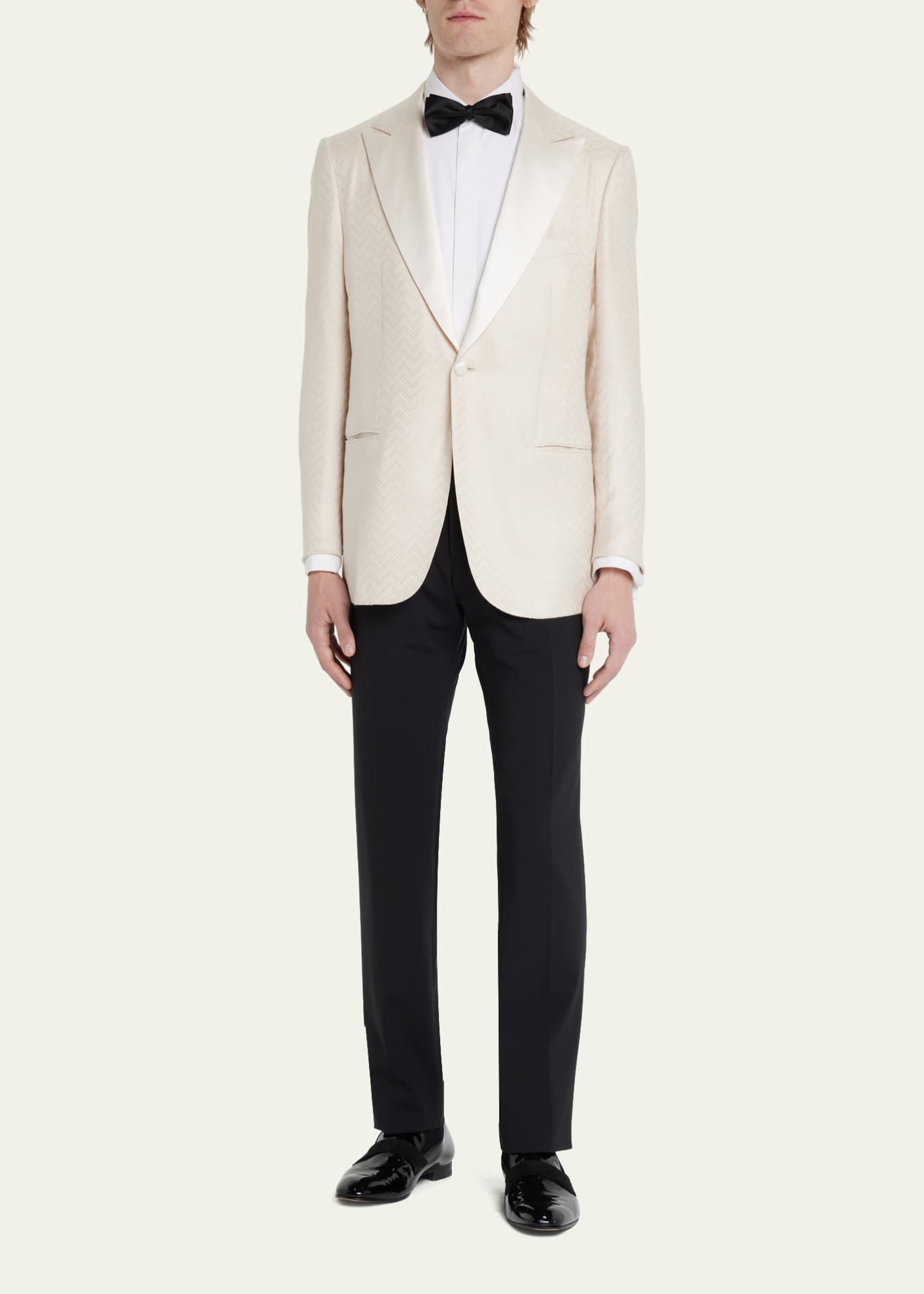 Kiton Men s Herringbone Jacquard Dinner Jacket