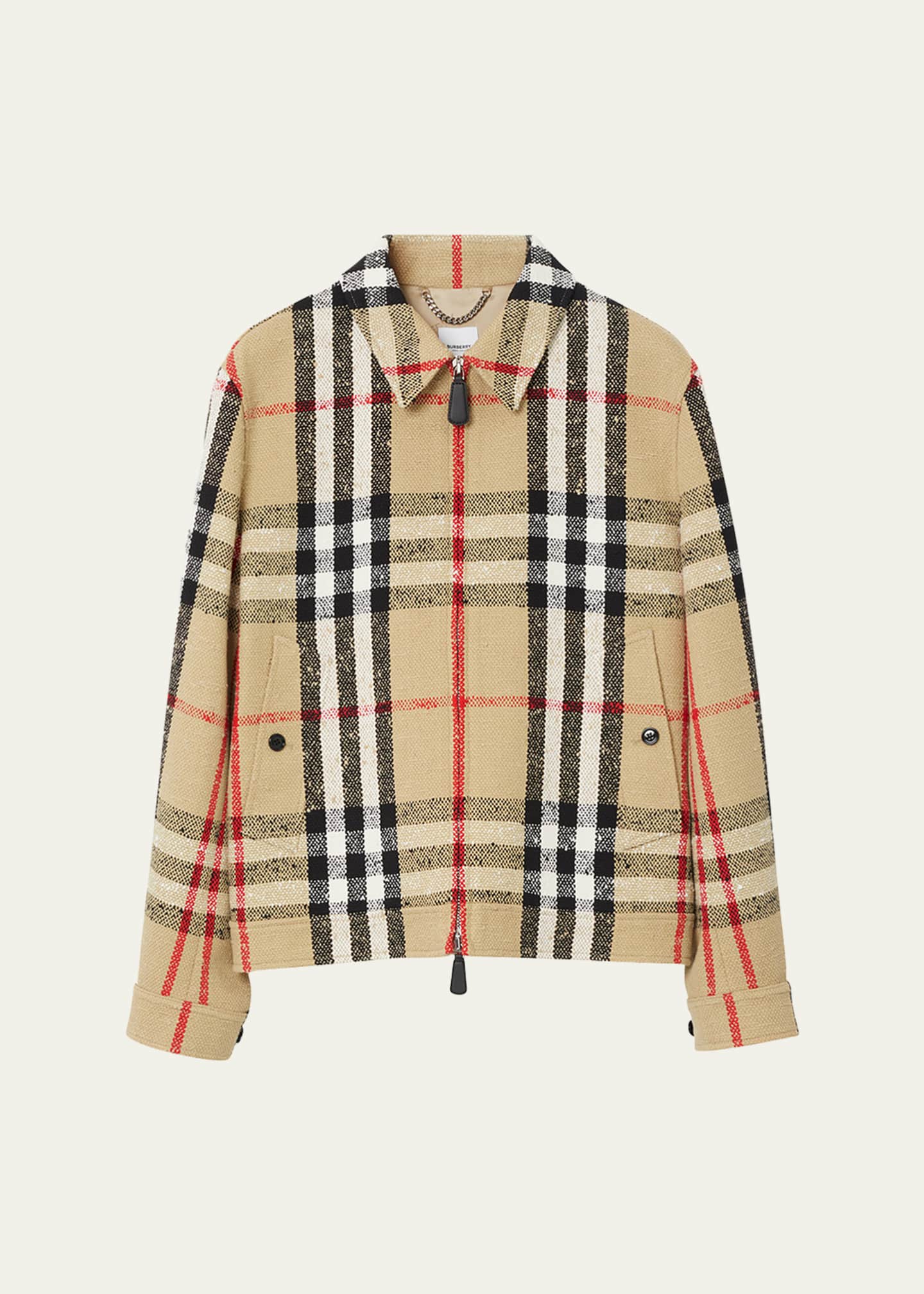 Burberry plaid jacket cheap