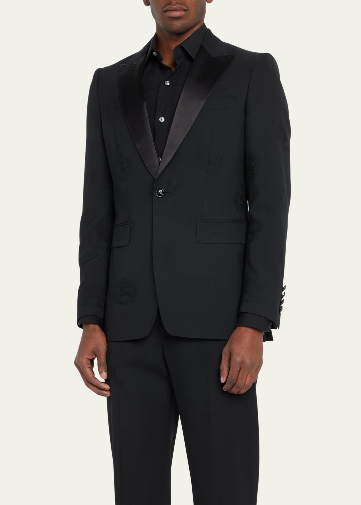 Burberry Men's Edinburgh EKD Jacquard Tuxedo Jacket Bergdorf Goodman