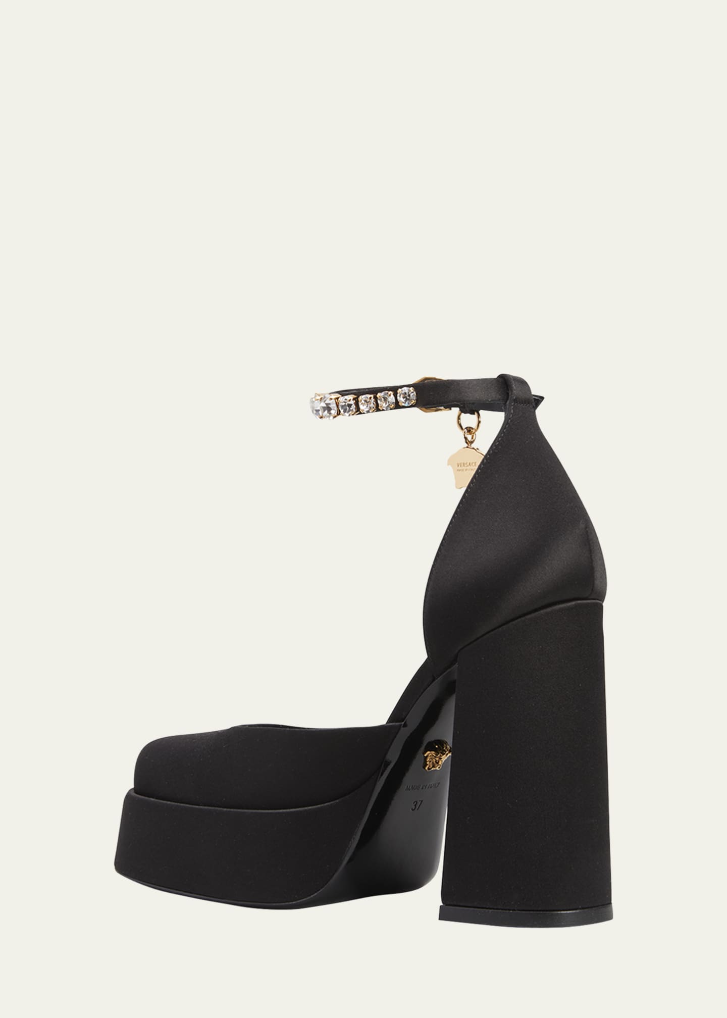 Versace store platform heels