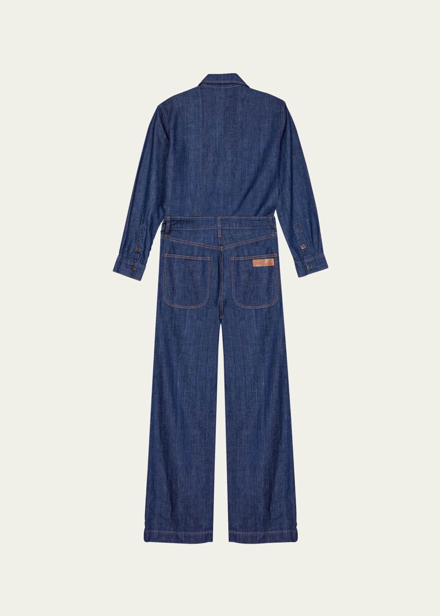Rivet Utility Boyfriend Denim Utility Jumpsuit Bergdorf Goodman