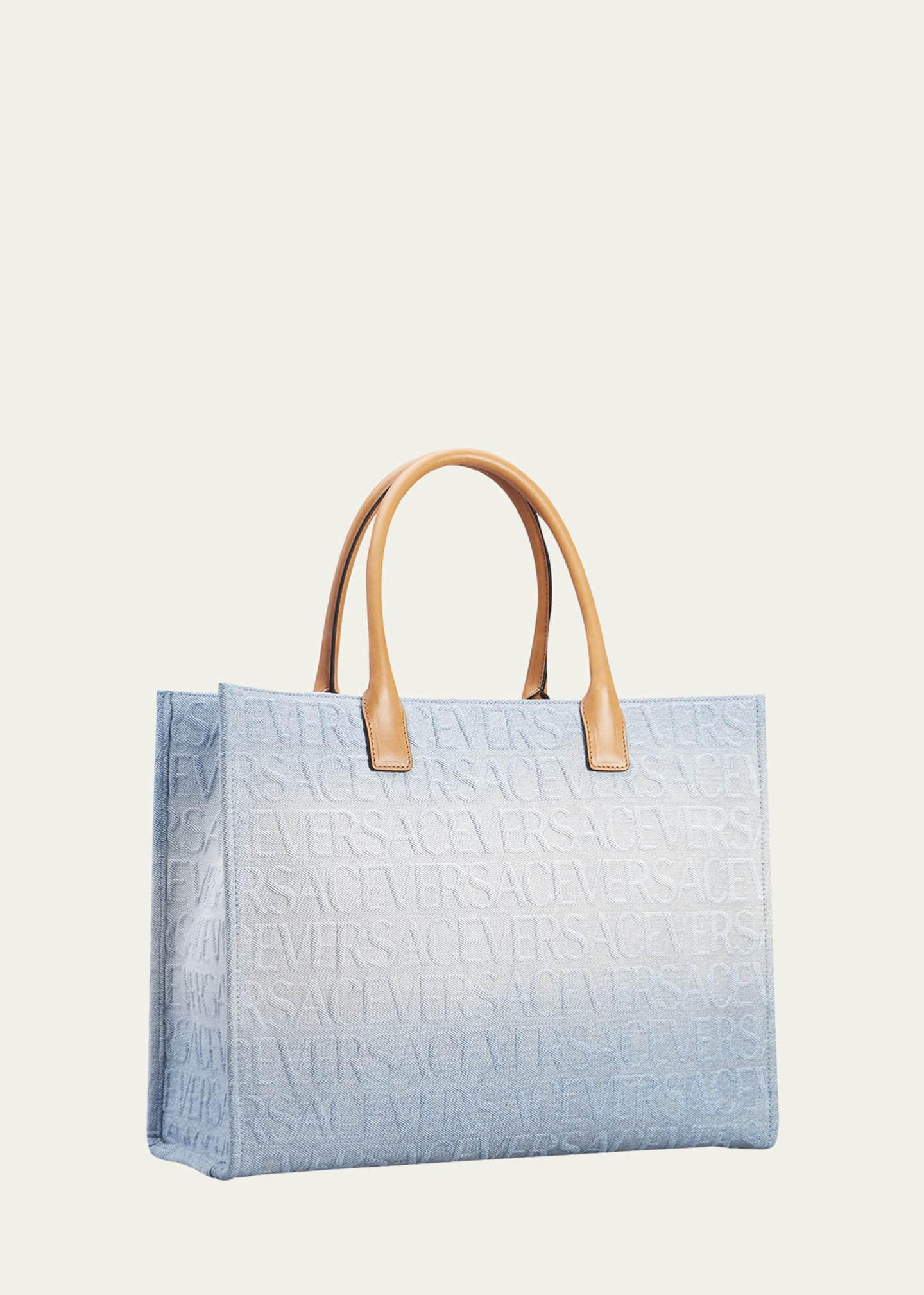 Versace La Medusa Monogram Canvas Tote Bag
