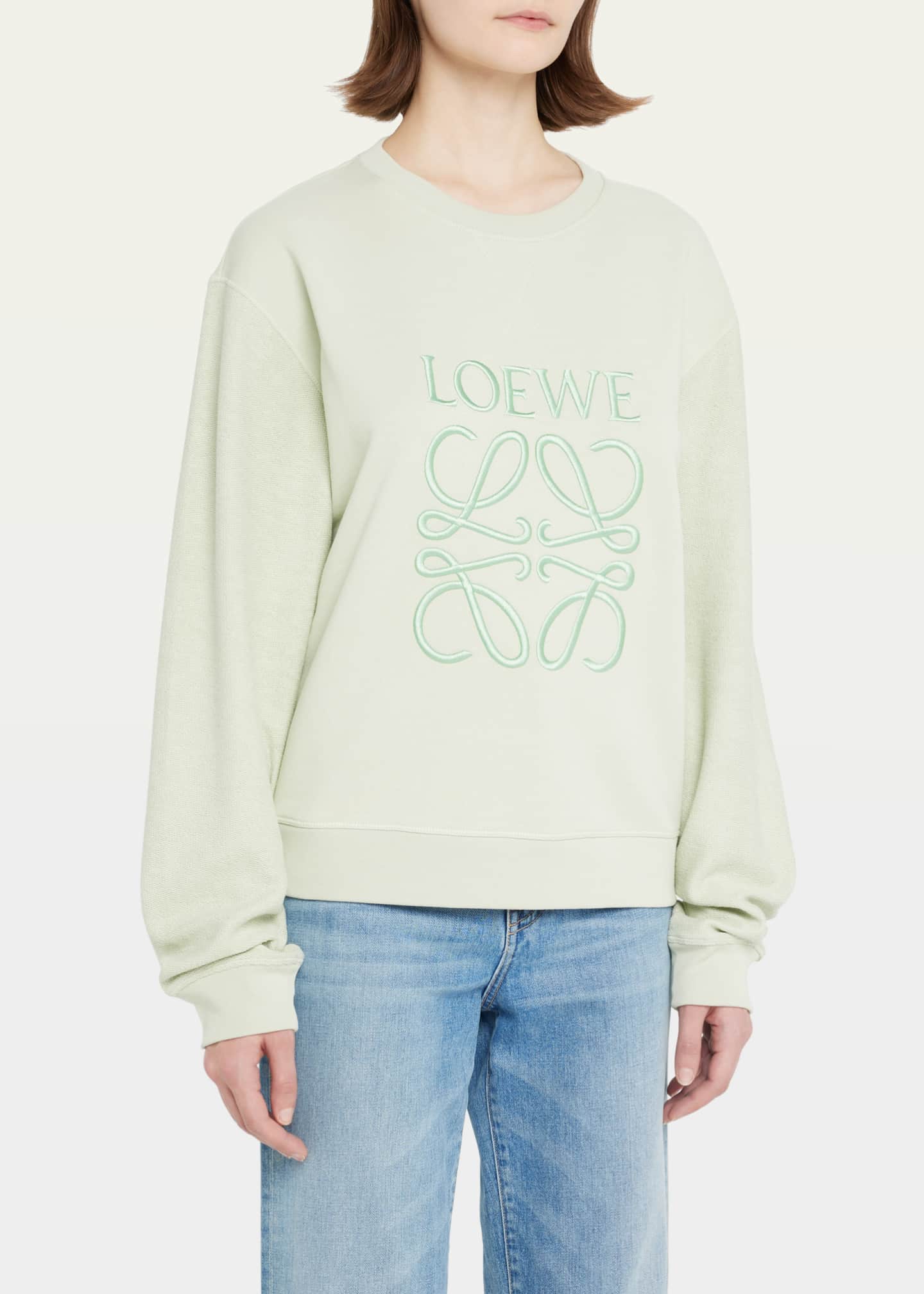 Loewe anagram embroidered sweatshirt Clearance