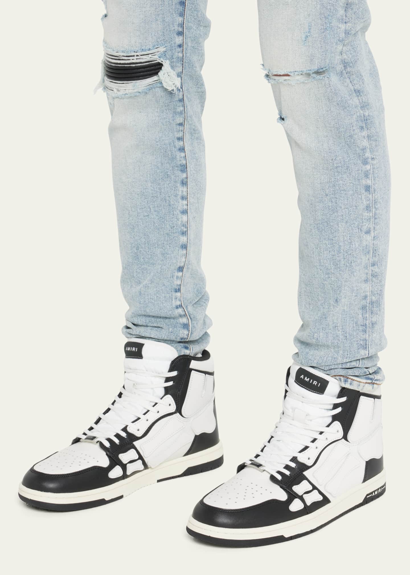 Amiri Men s Skel Top Hi Leather Bones High Top Sneakers Bergdorf