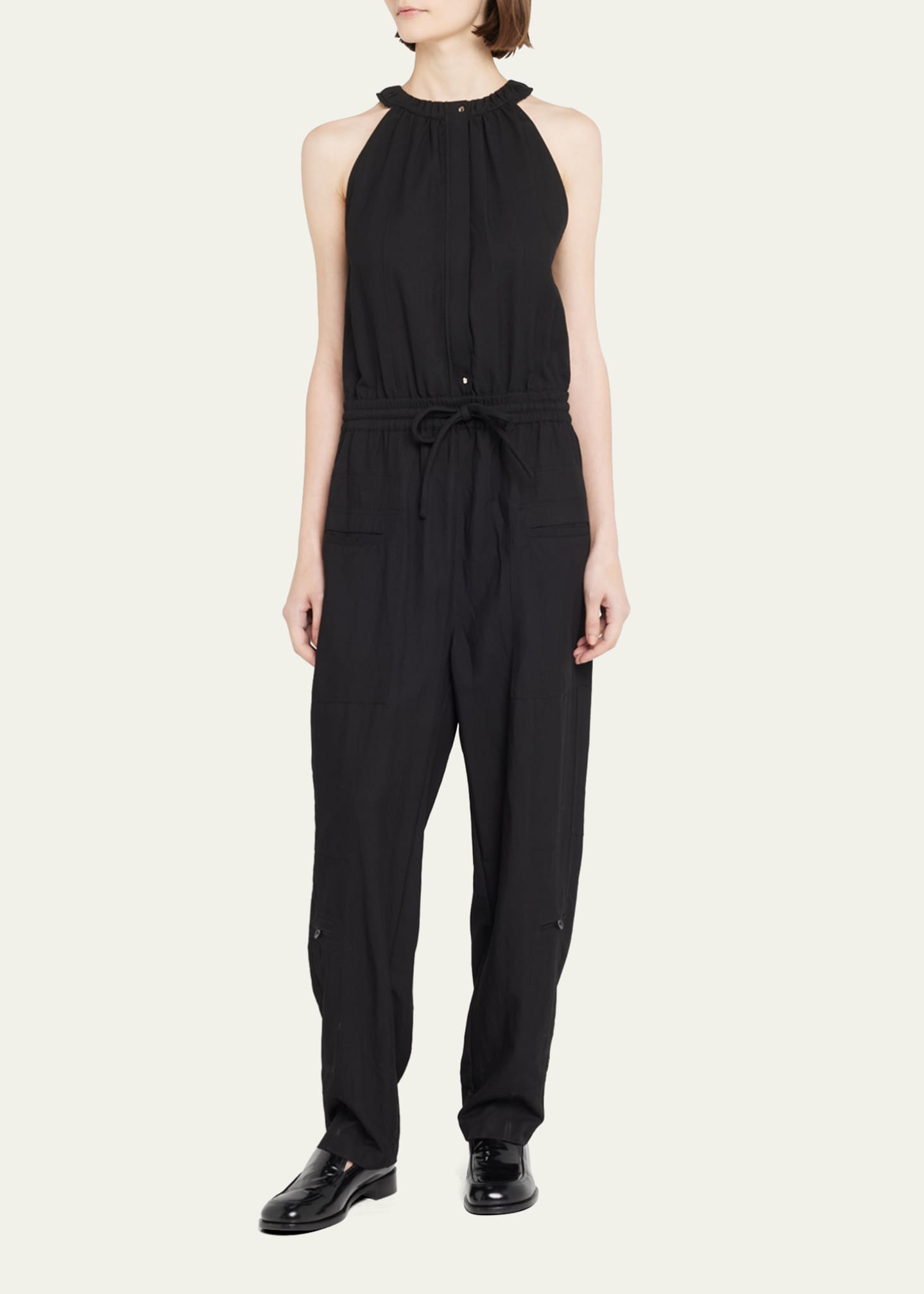 Proenza Schouler White Label Drapey Suiting Sleeveless Jumpsuit ...