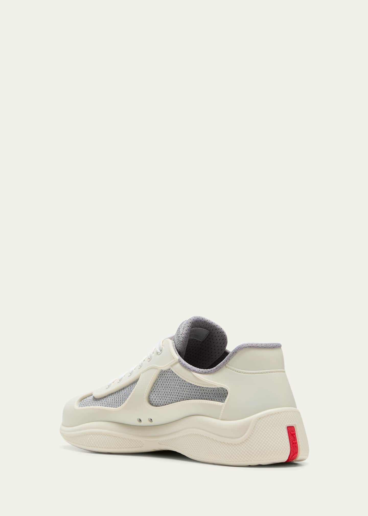 Prada Men's Americas Cup Rubber Trainer Sneakers Image 4 of 5