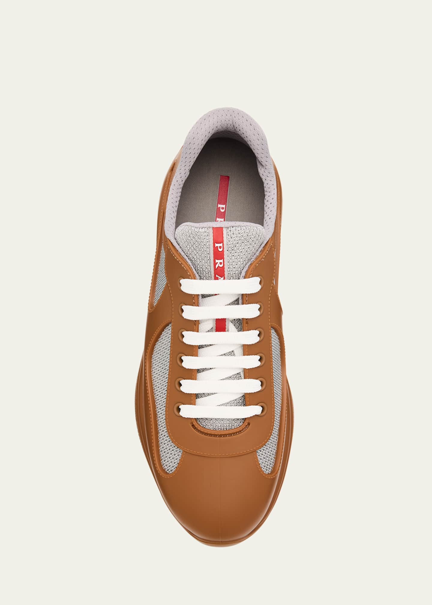 Prada Men's Americas Cup Rubber Trainer Sneakers Image 6 of 6