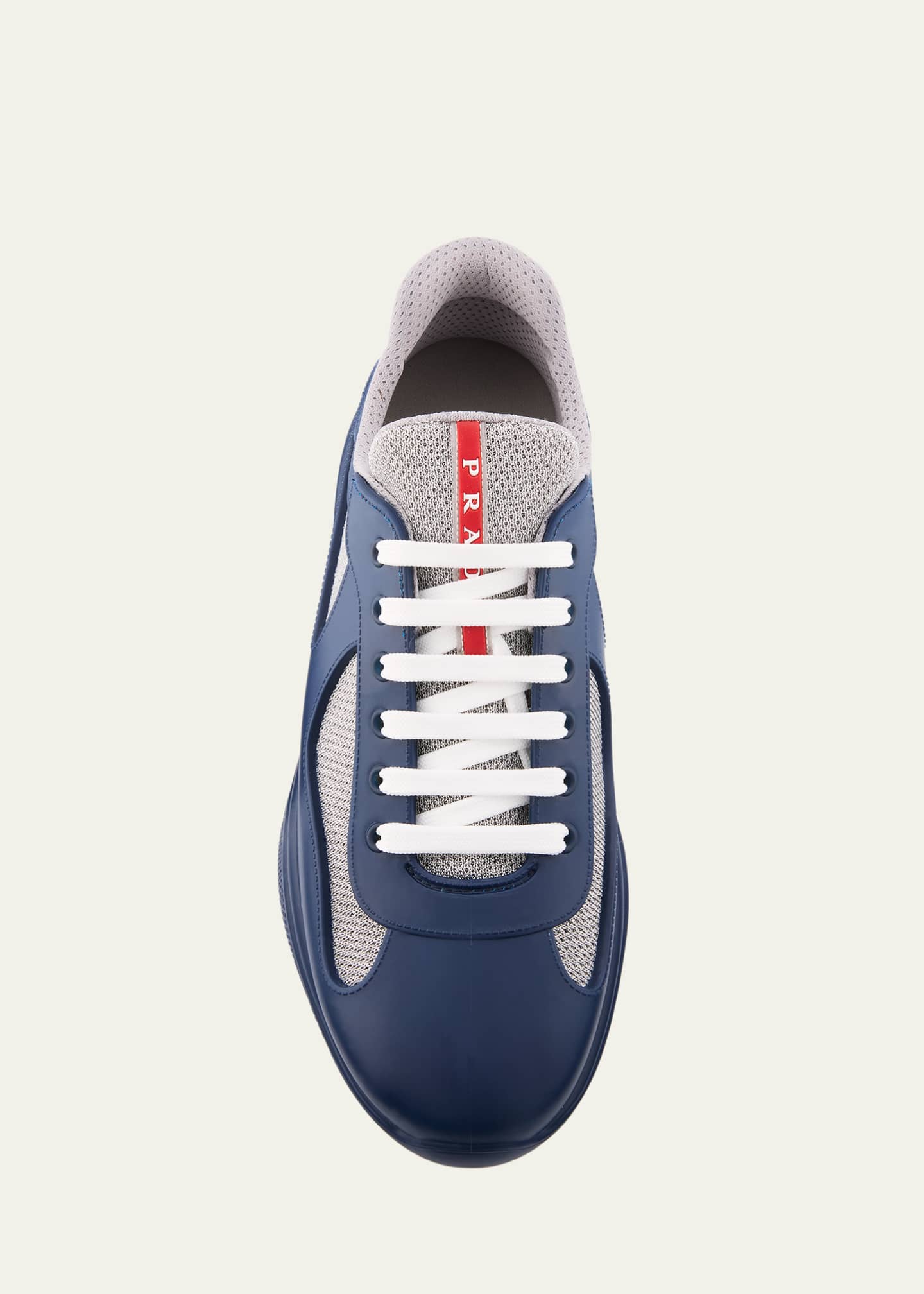 Prada Men's Americas Cup Rubber Trainer Sneakers Image 6 of 8