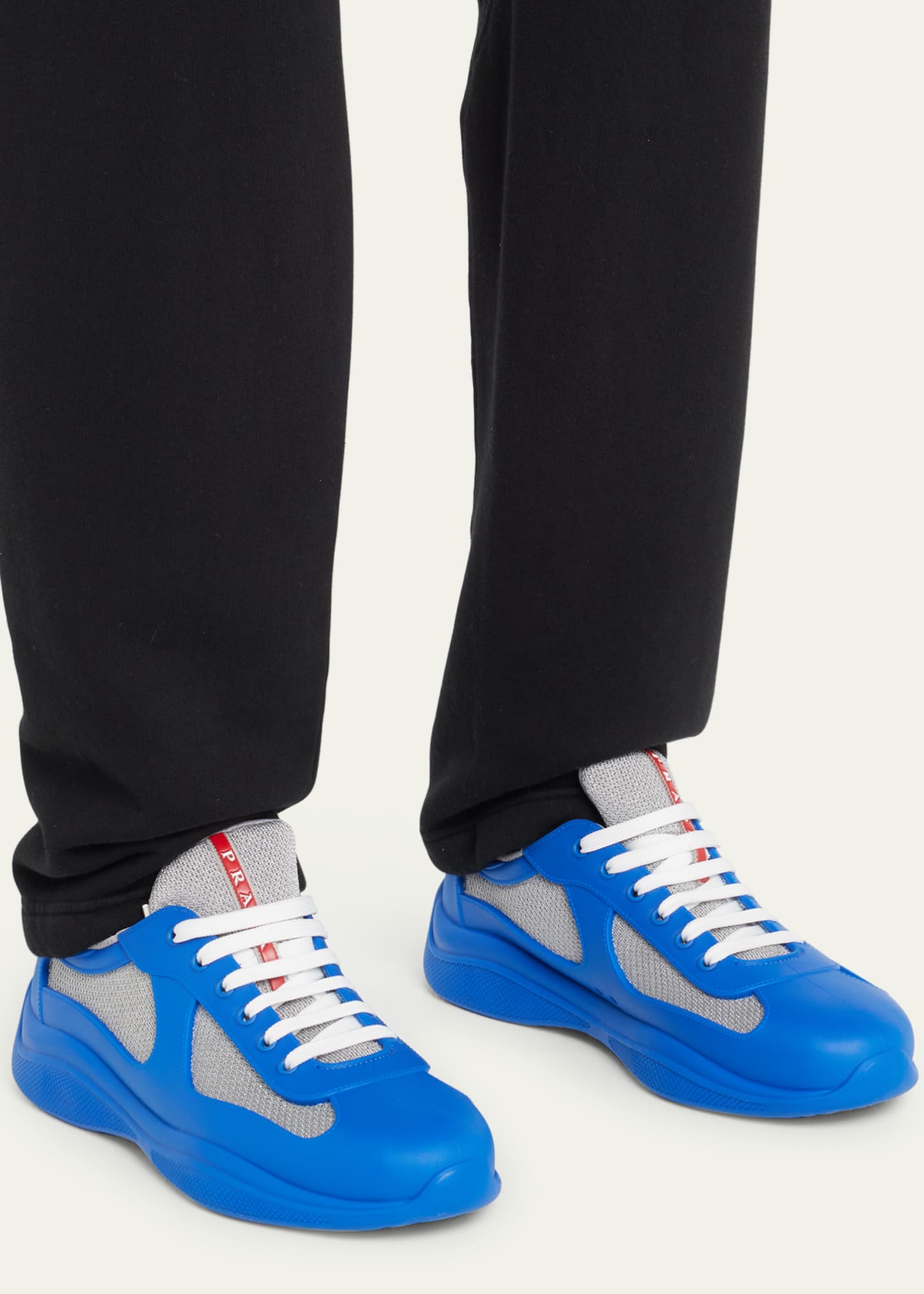 Prada men's americas cup sneakers top