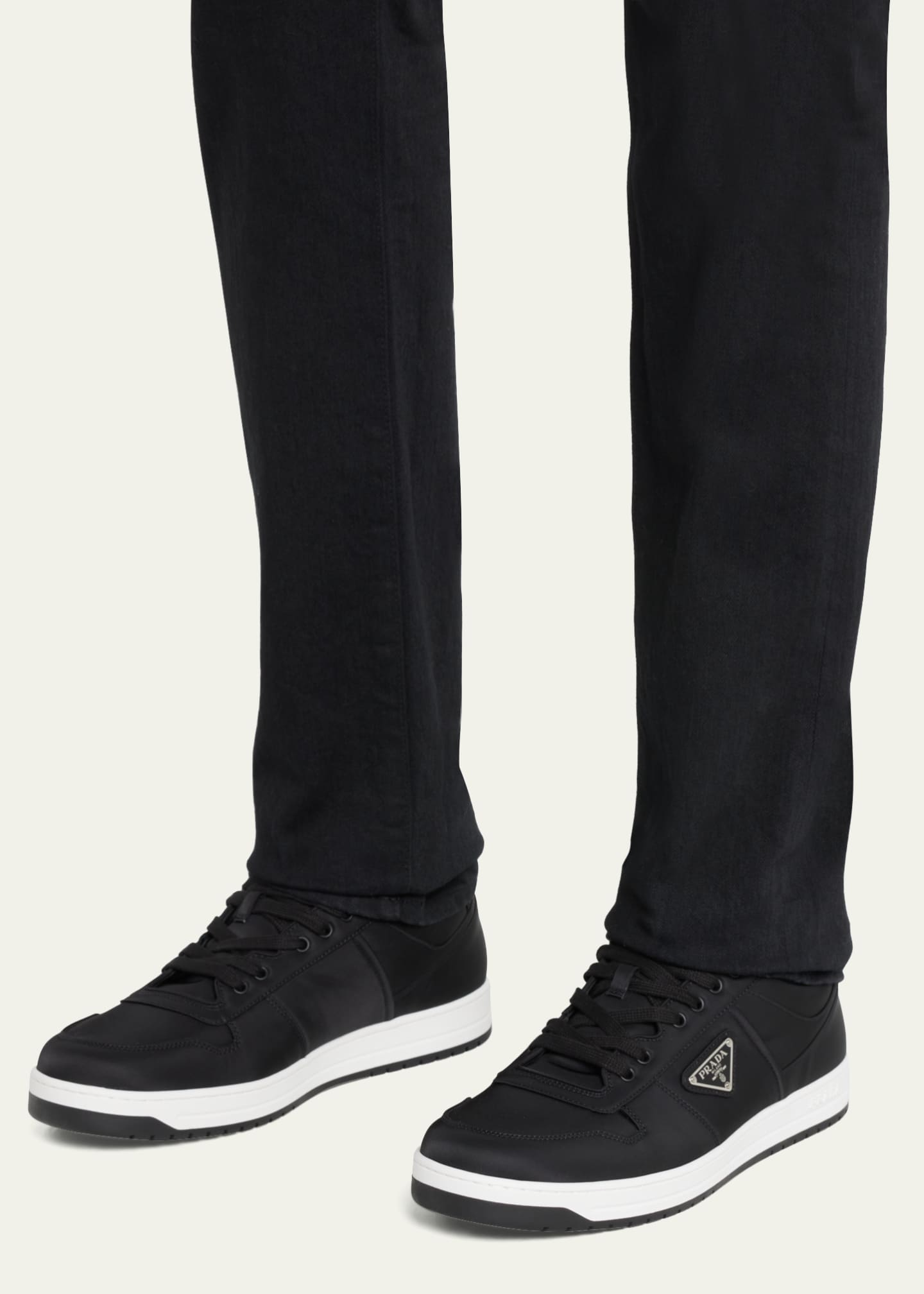 Prada logo low top sneaker top