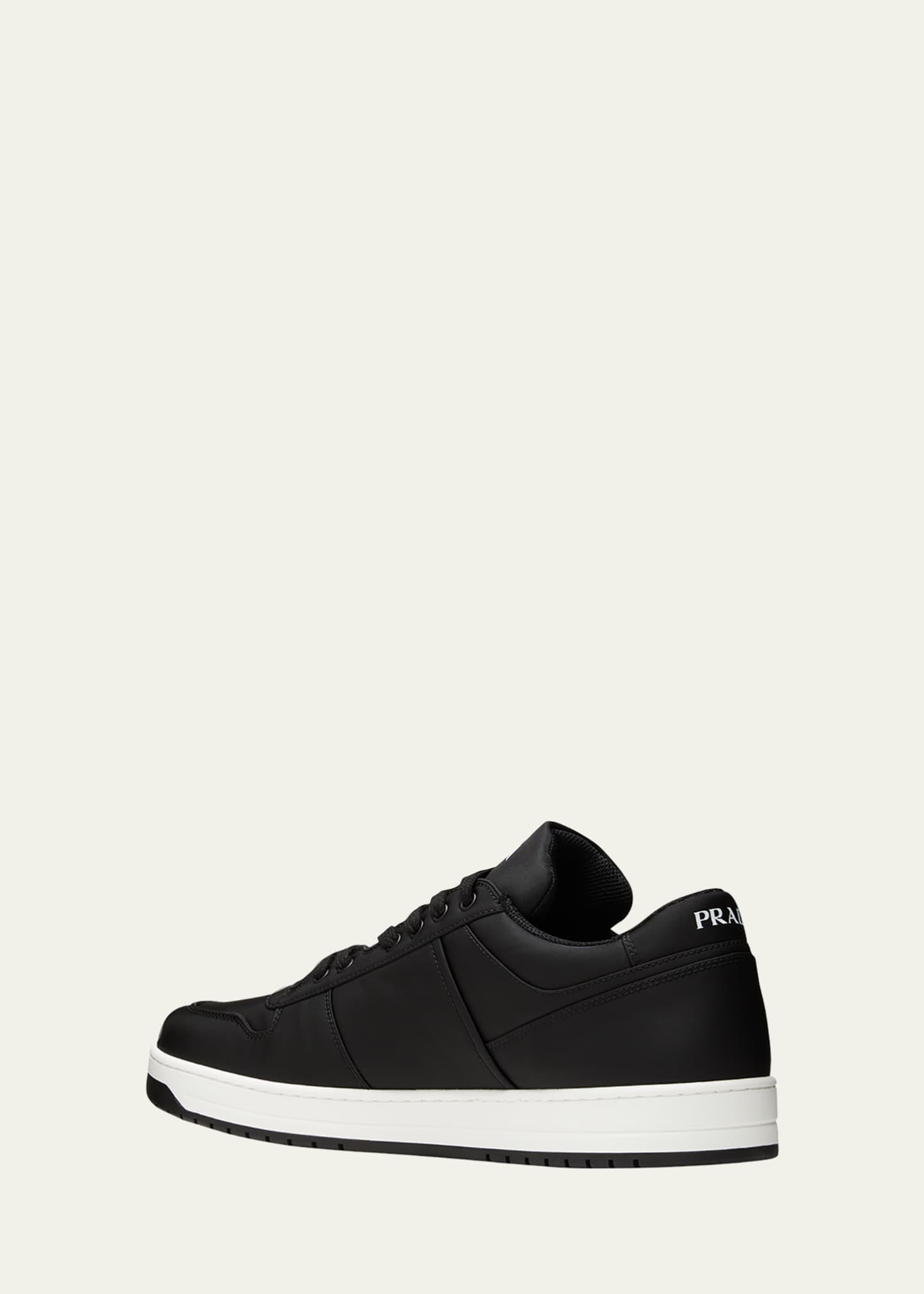 Prada Men's Re-Nylon Triangle Logo Low-Top Sneakers Image 4 of 5