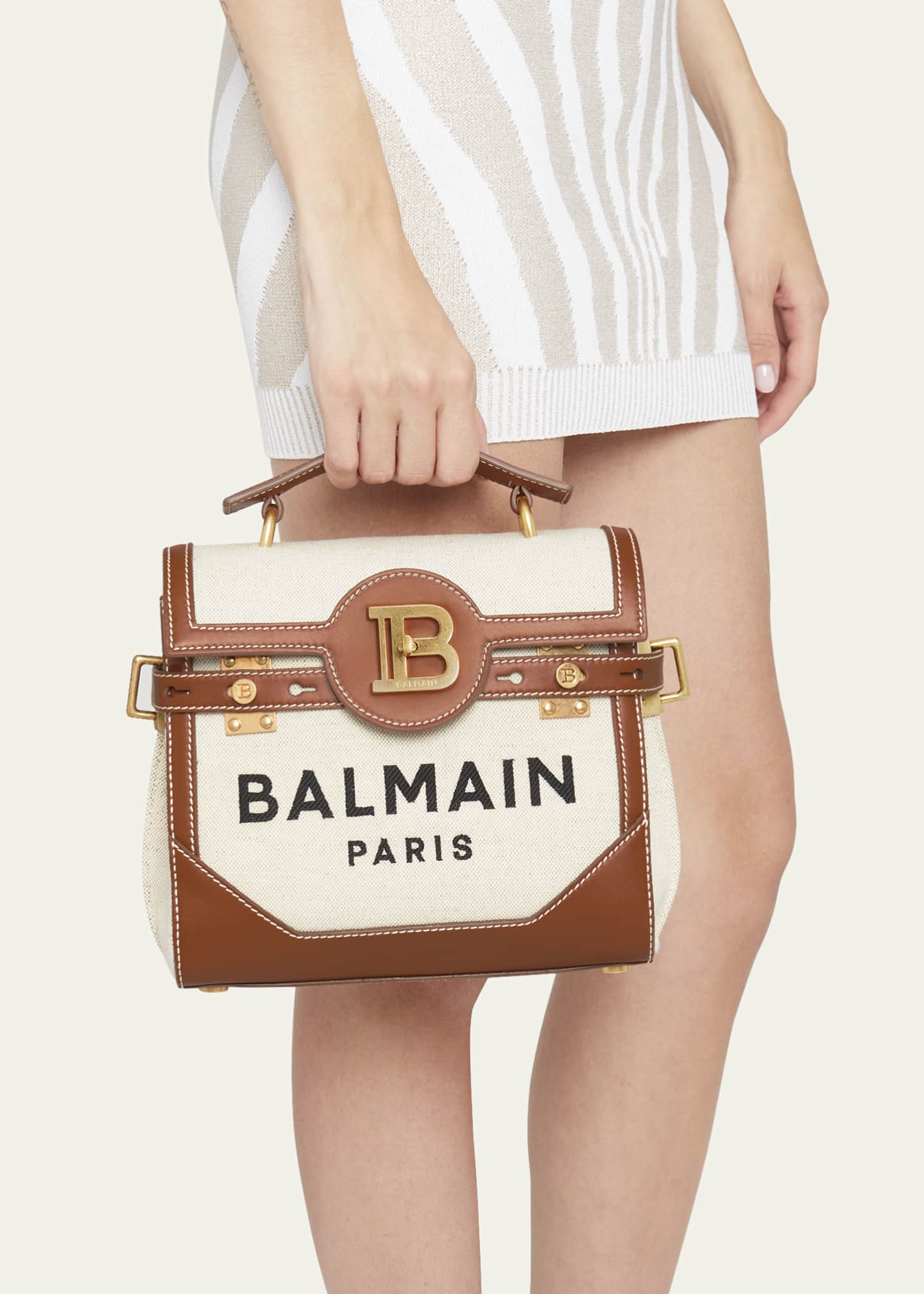 Balmain B-Buzz 22 Top-Handle Bag