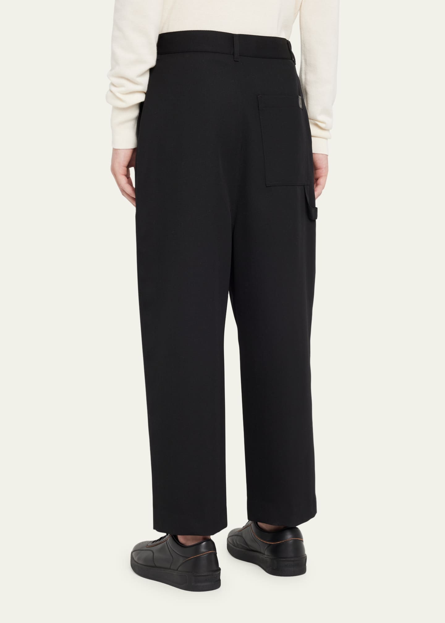 Loewe Men's Low-Crotch Pleated Trousers - Bergdorf Goodman