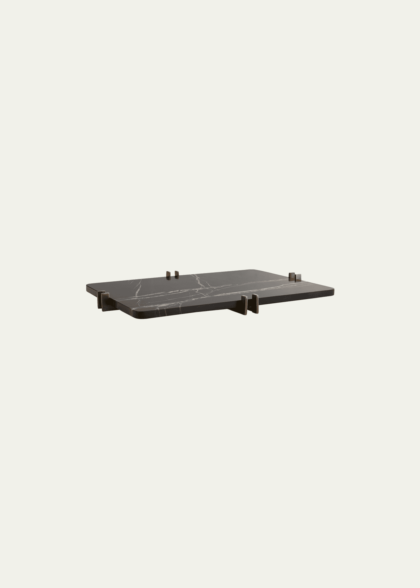 Arteriors Lockhart Marble Rectangular Tray Image 2 of 3