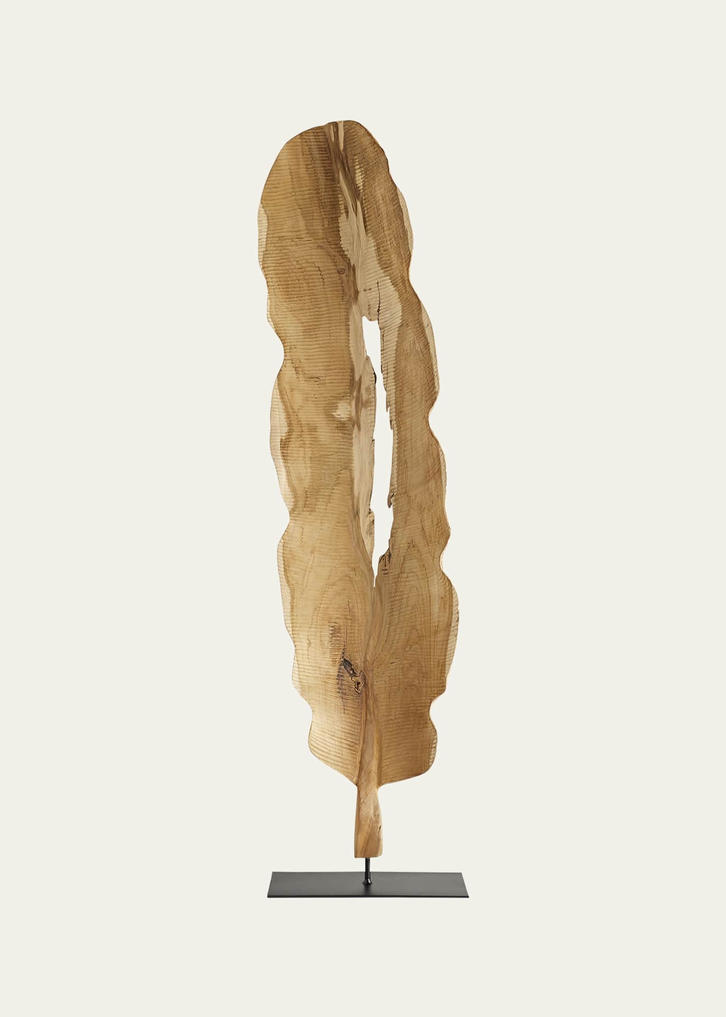 Arteriors Dugan Wood Floor Sculpture Image 2 of 2
