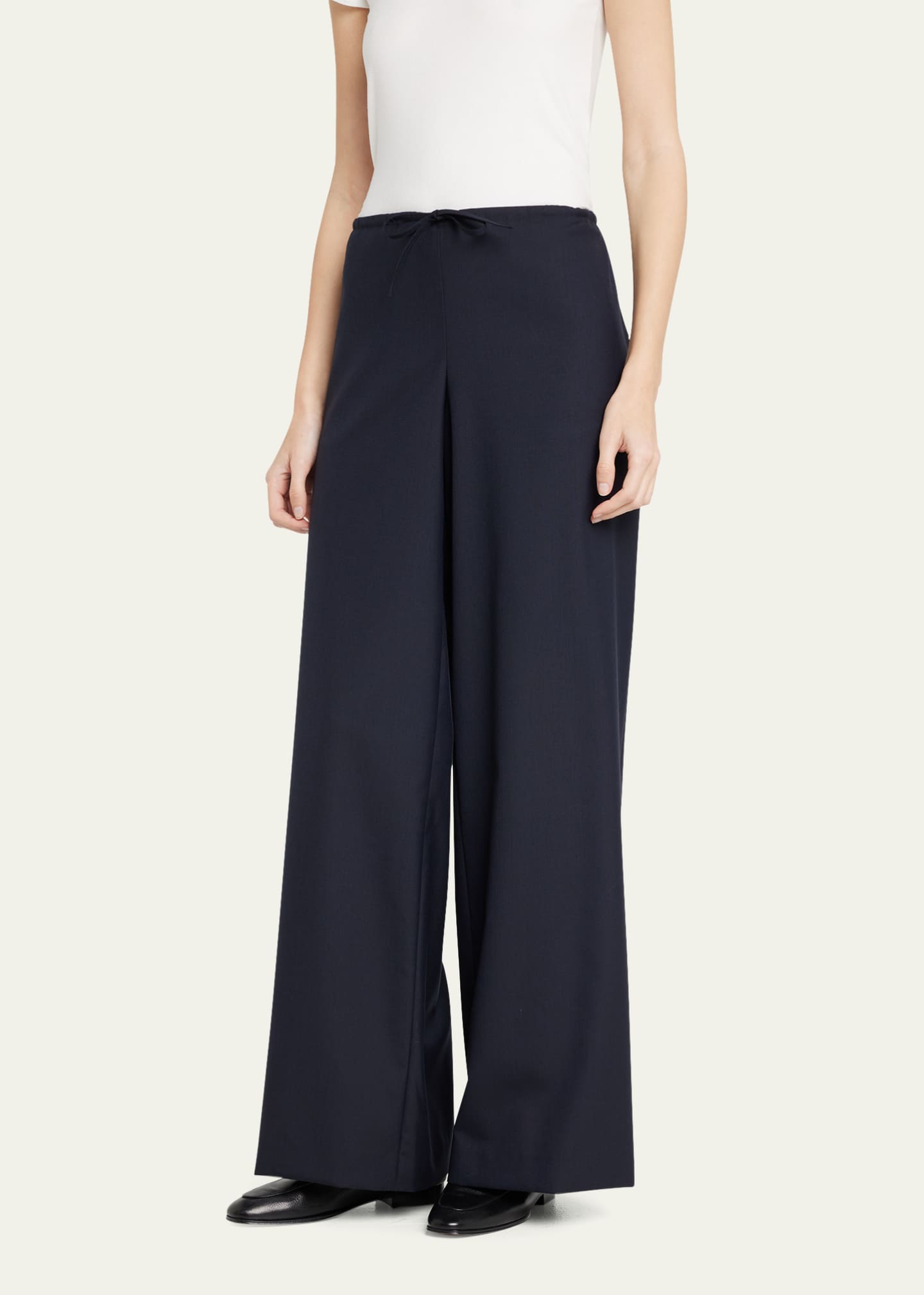 THE ROW Barrie WideLeg Wool Pants Bergdorf Goodman