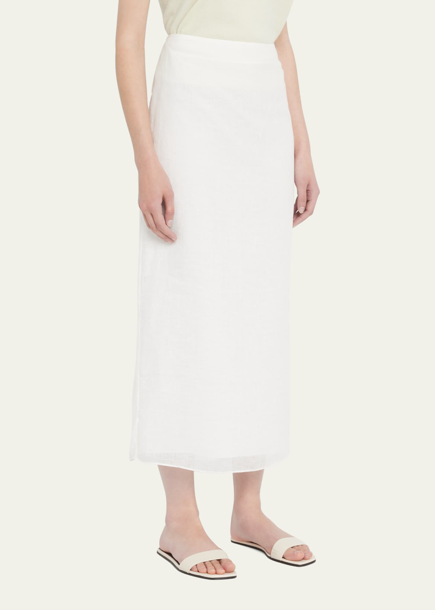 THE ROW Berth Linen Maxi Skirt Bergdorf Goodman