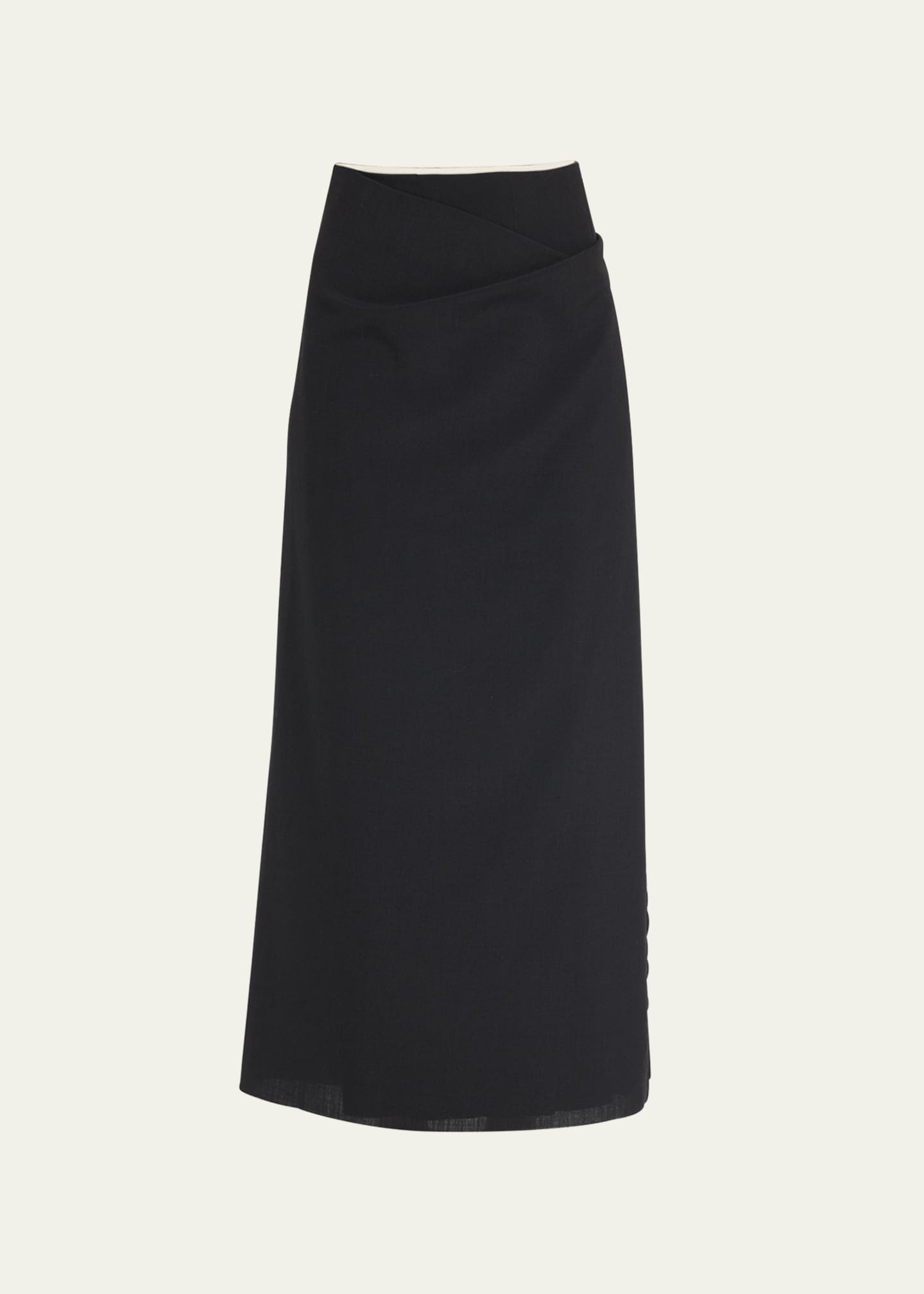 THE ROW Bines Wrap-Front Maxi Skirt - Bergdorf Goodman