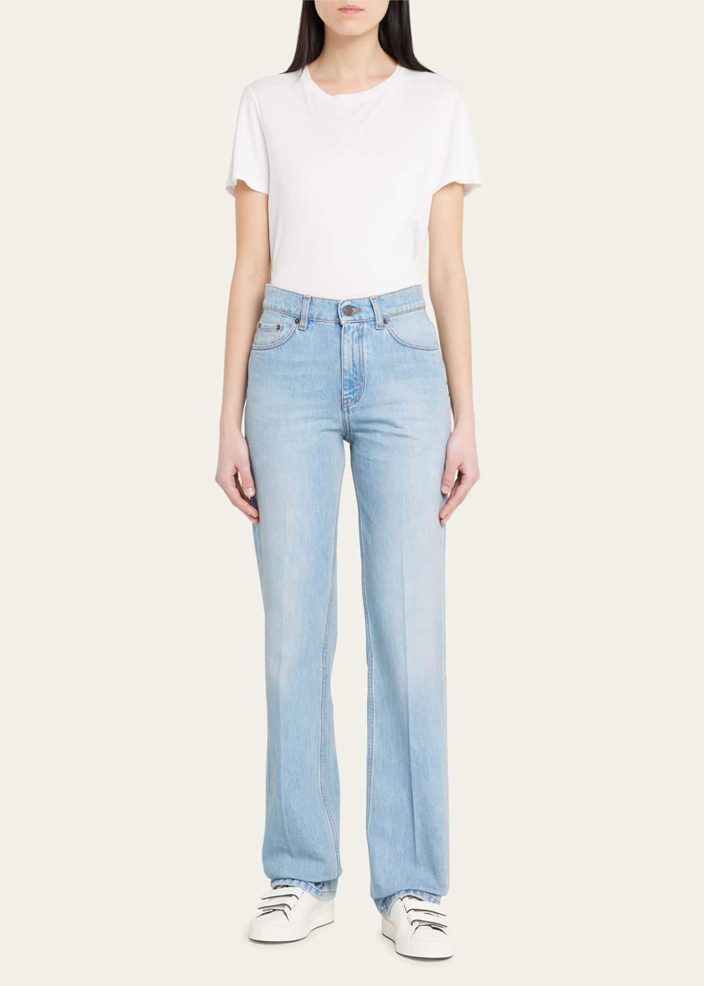 THE ROW Carlton Extra Long Straight Leg Jeans