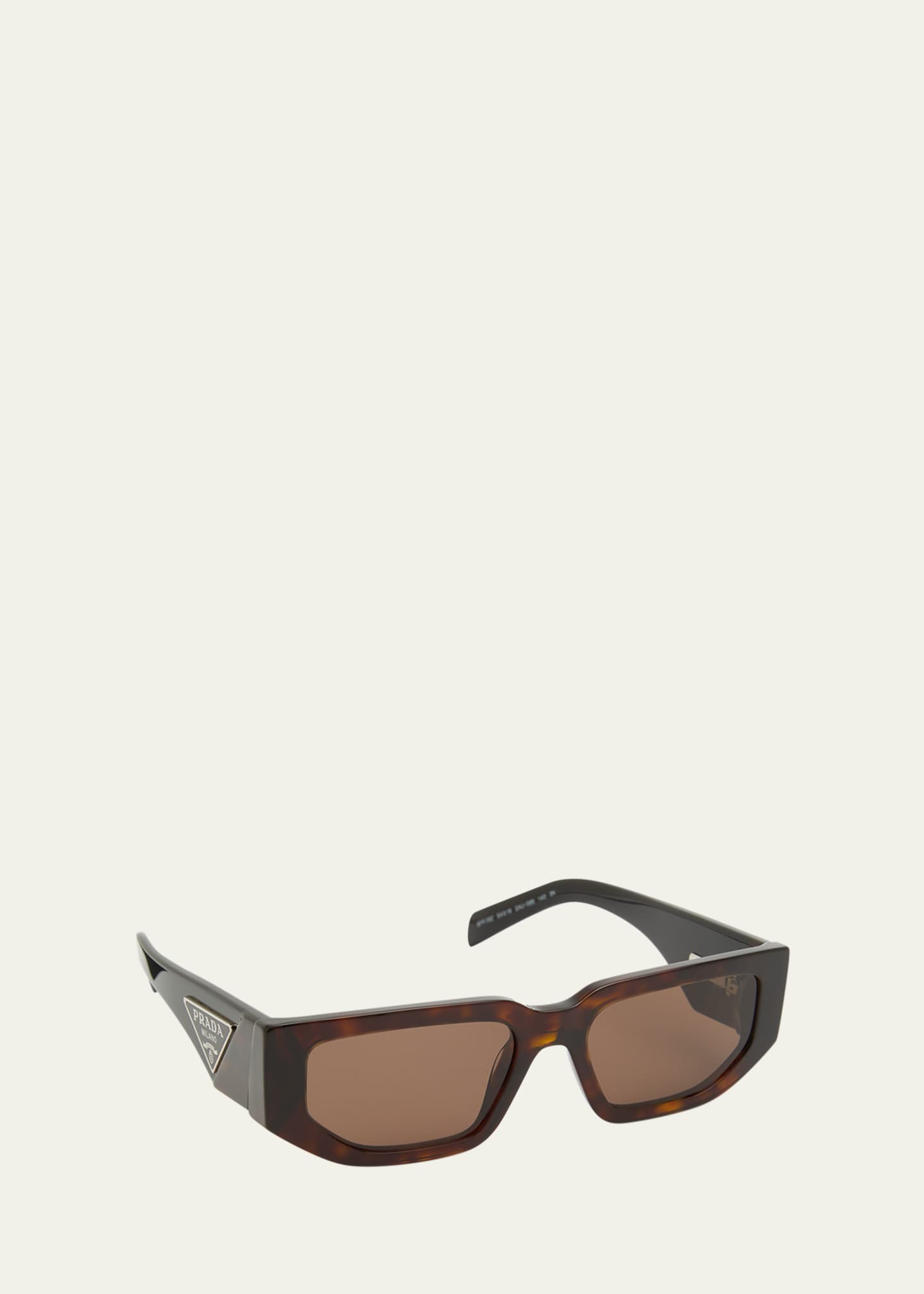 Prada Men's Triangle Logo Bicolor Rectangle Sunglasses - Bergdorf