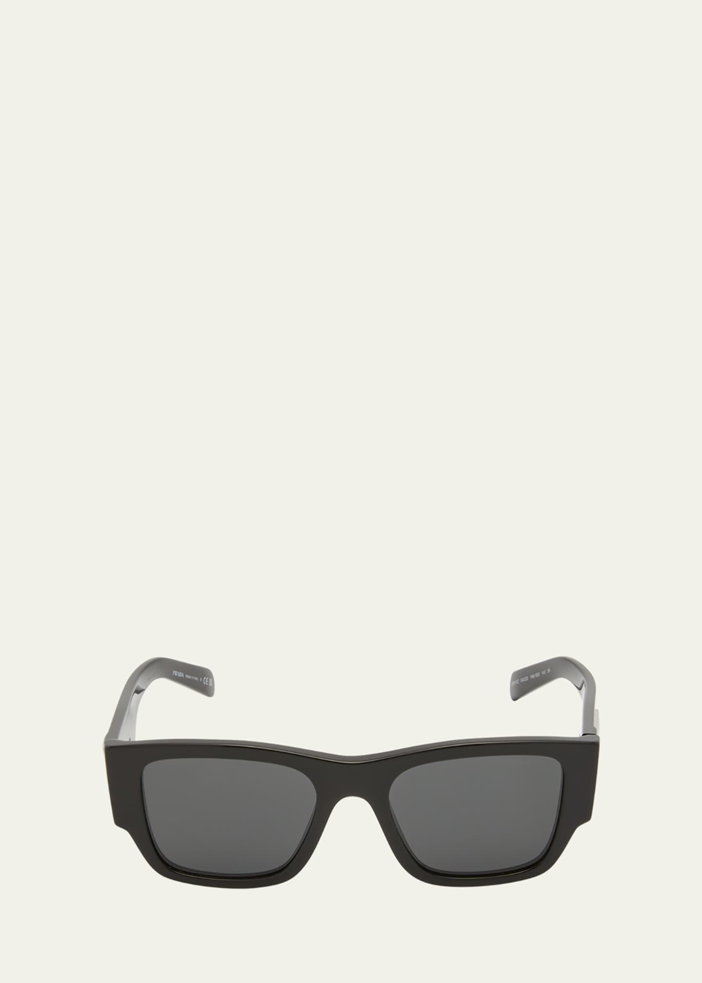 Prada Men's Triangle Logo Bicolor Rectangle Sunglasses Bergdorf Goodman