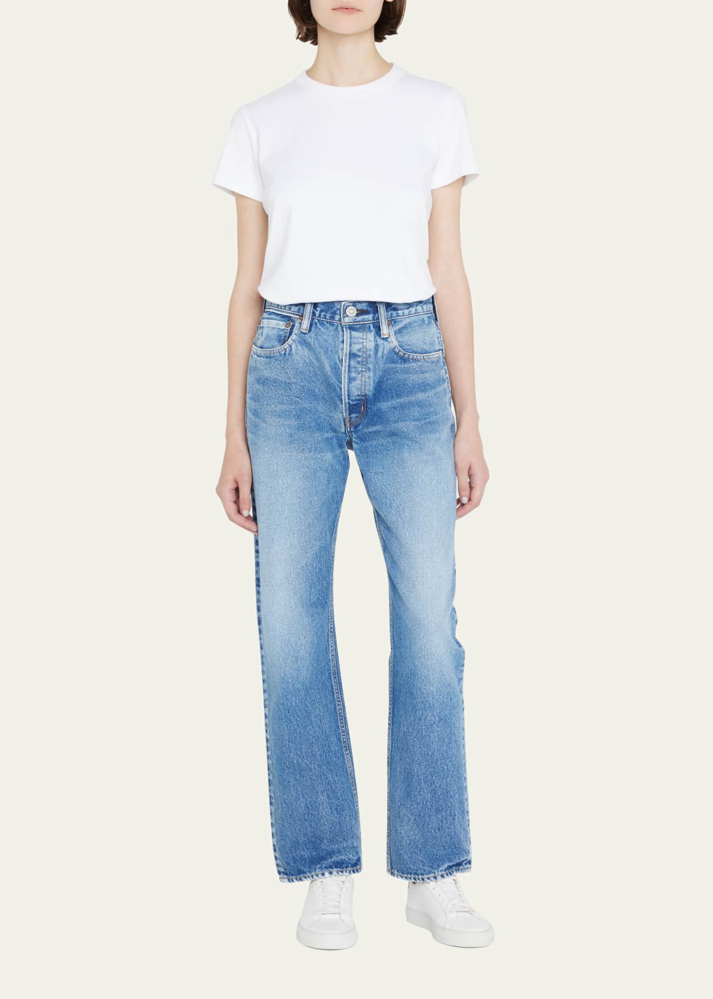 MOUSSY VINTAGE Trenton High Rise Wide Straight Jeans - Bergdorf Goodman