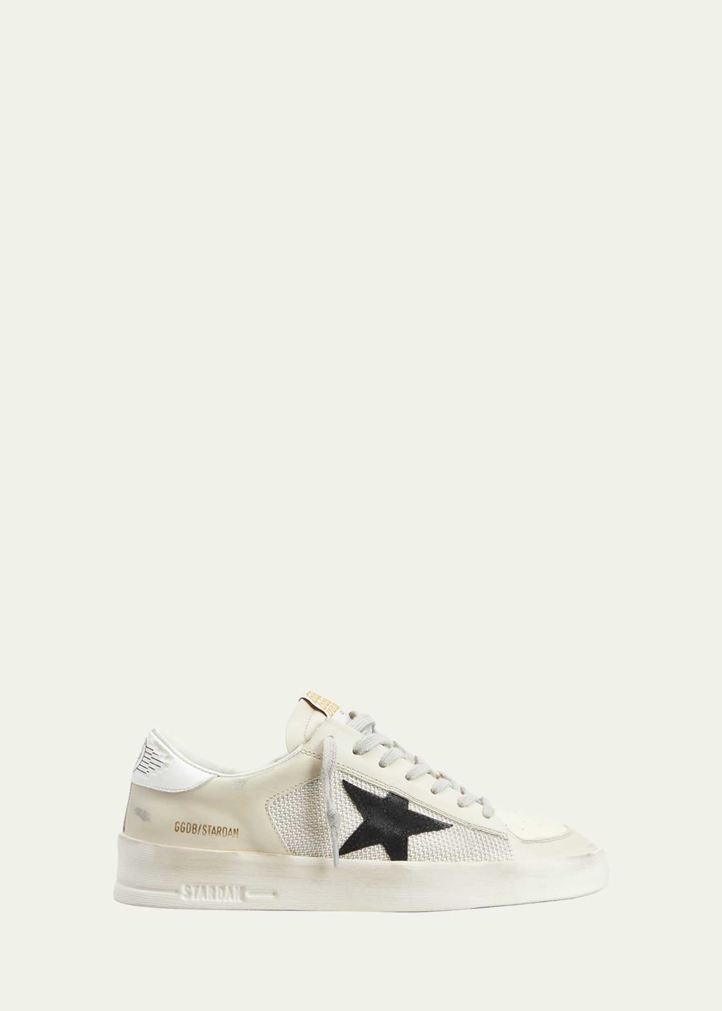 Golden Goose Stardan Leather Net Low-Top Sneakers - Bergdorf Goodman