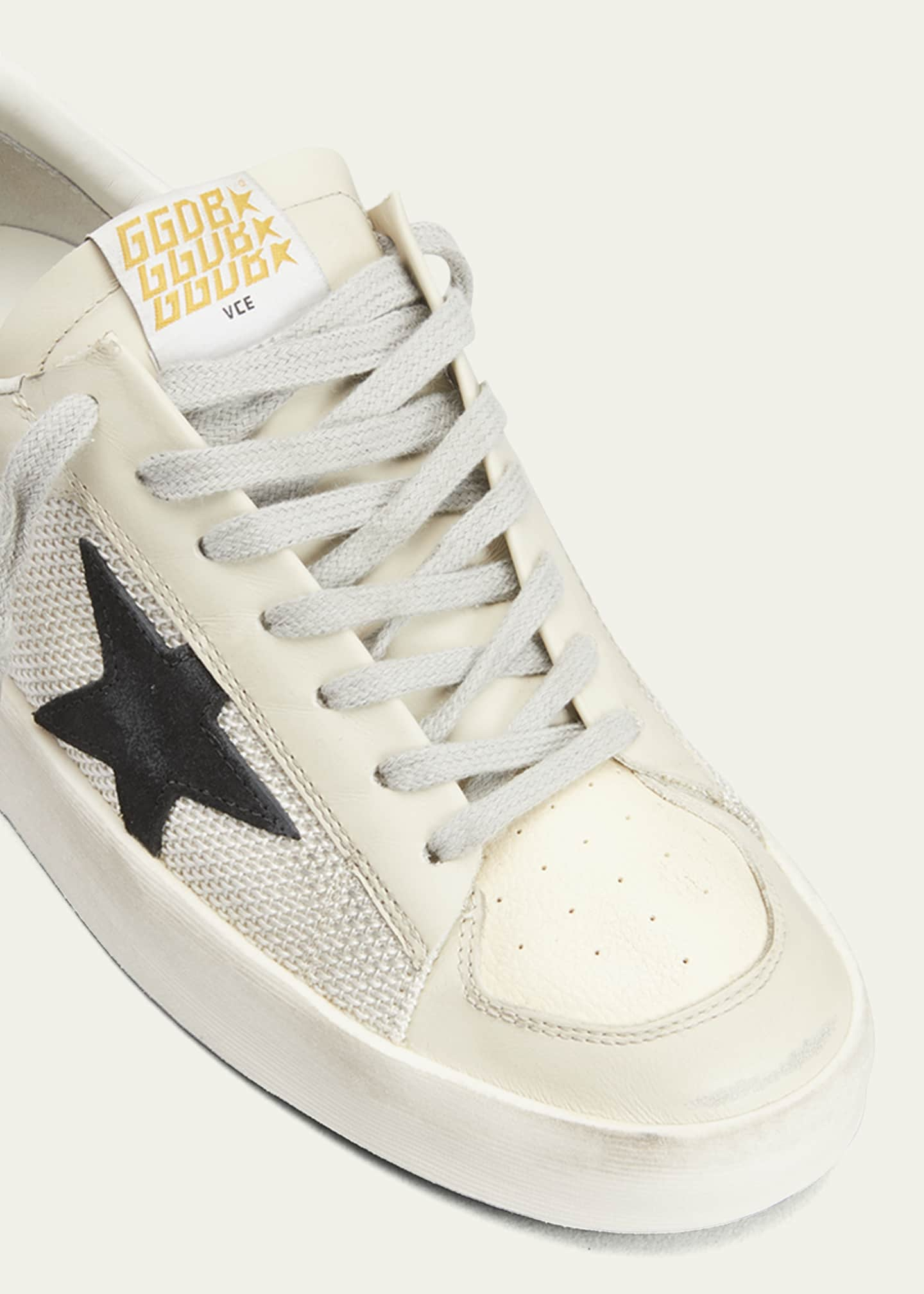 Golden Goose Stardan Leather Net Low-Top Sneakers - Bergdorf Goodman