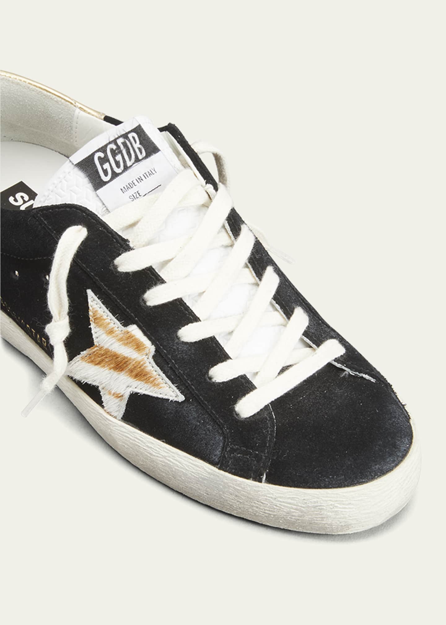 Golden Goose Superstar Mixed Zebra Low-Top Sneakers