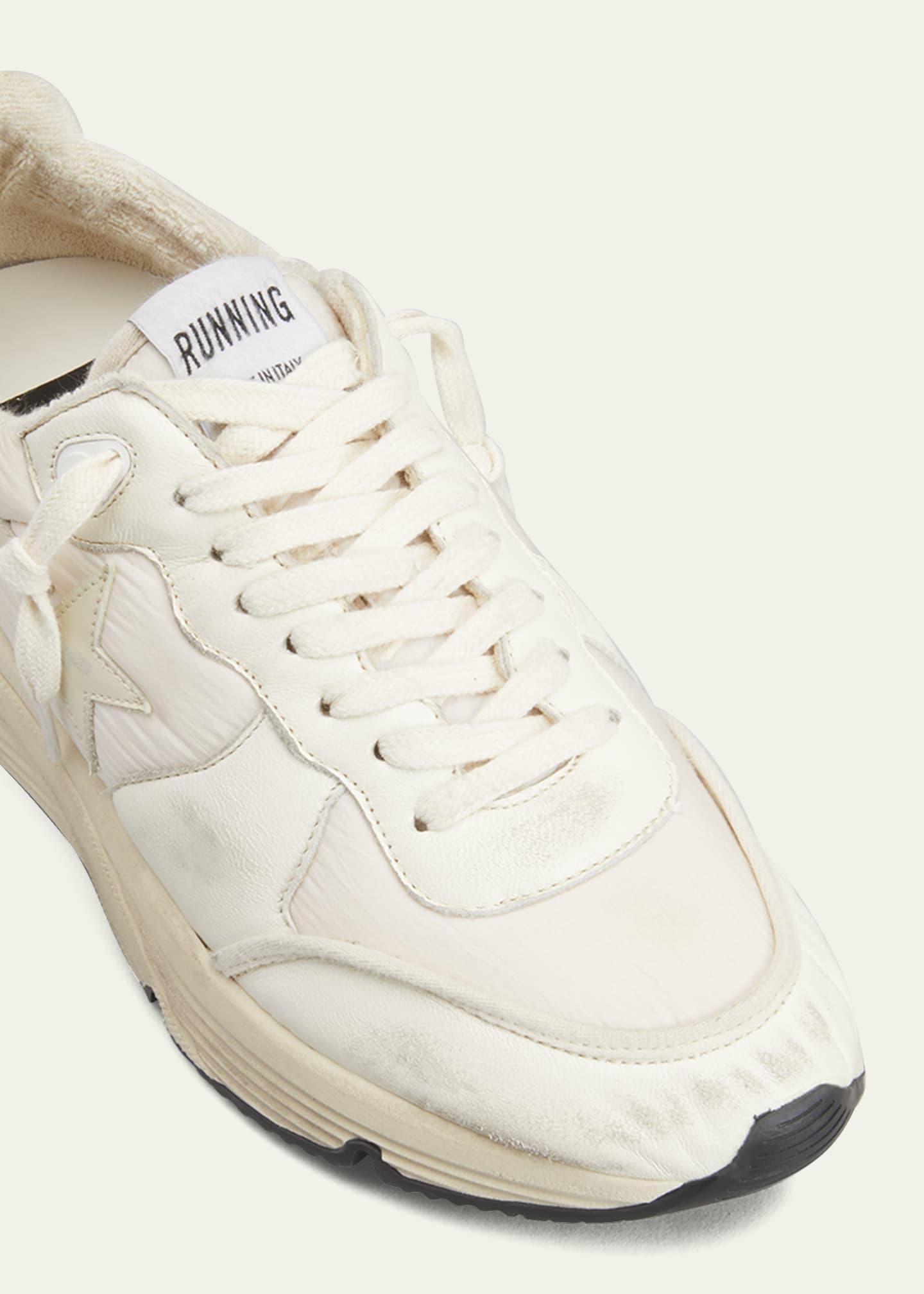 【関税込み】GOLDEN GOOSE Running sole' sneakers Golden Goose Running Sole Nylon Leather Sneakers - Bergdorf