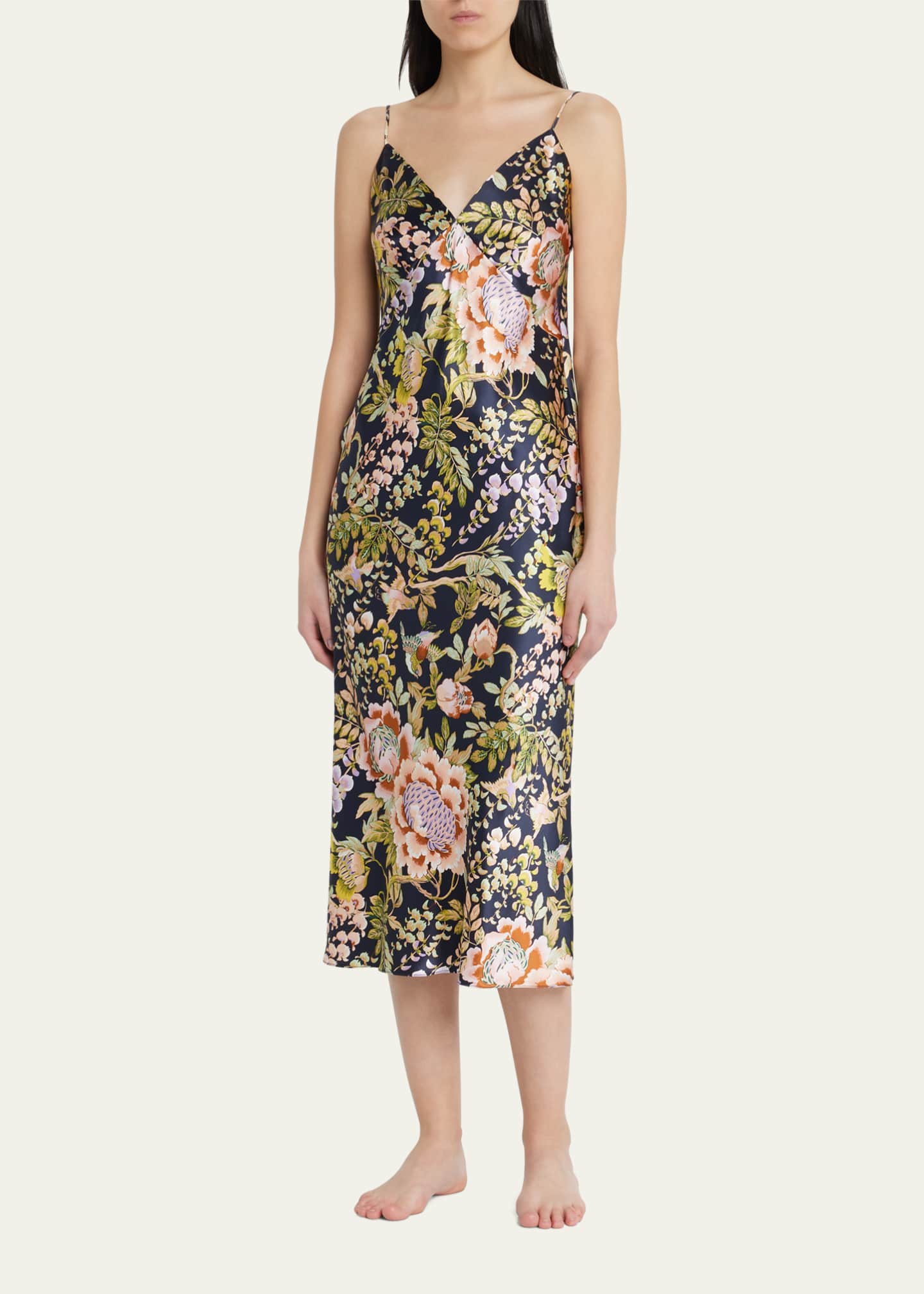 Olivia von halle silk dress online