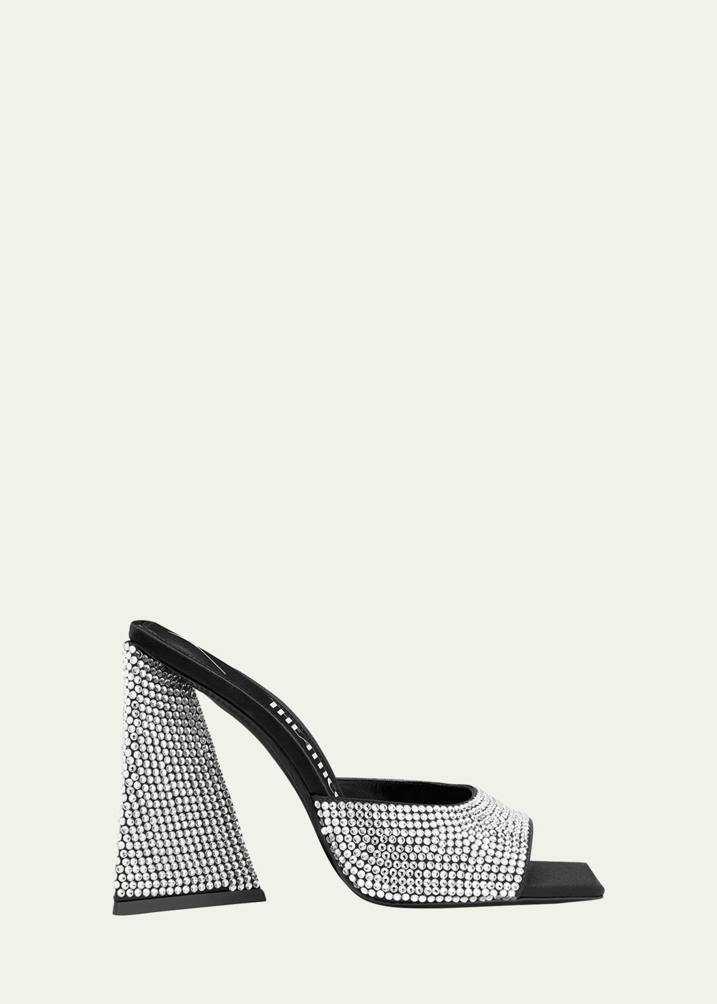 The Attico Devon Embellished BlockHeel Mules Bergdorf Goodman