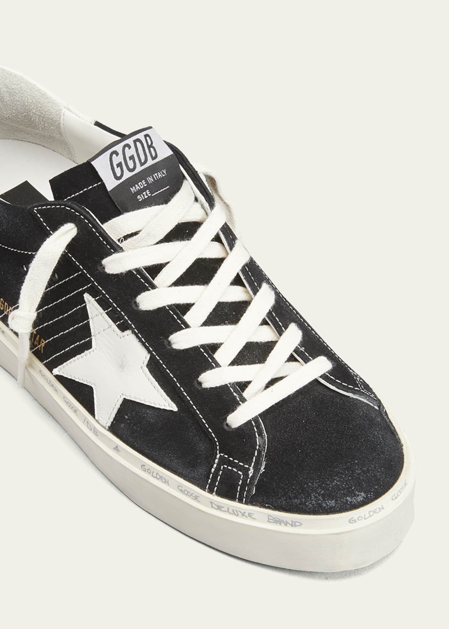 Golden Goose Hi Star Low-Top Suede Court Sneakers - Bergdorf