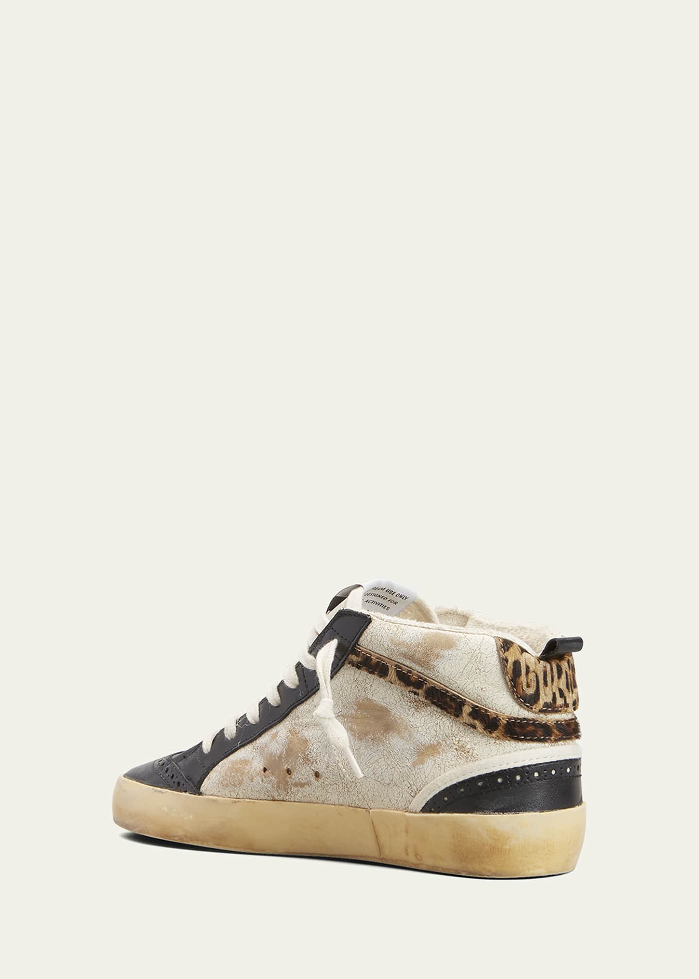 Golden Goose Mid Star Rustic Leather Sneakers Image 4 of 5