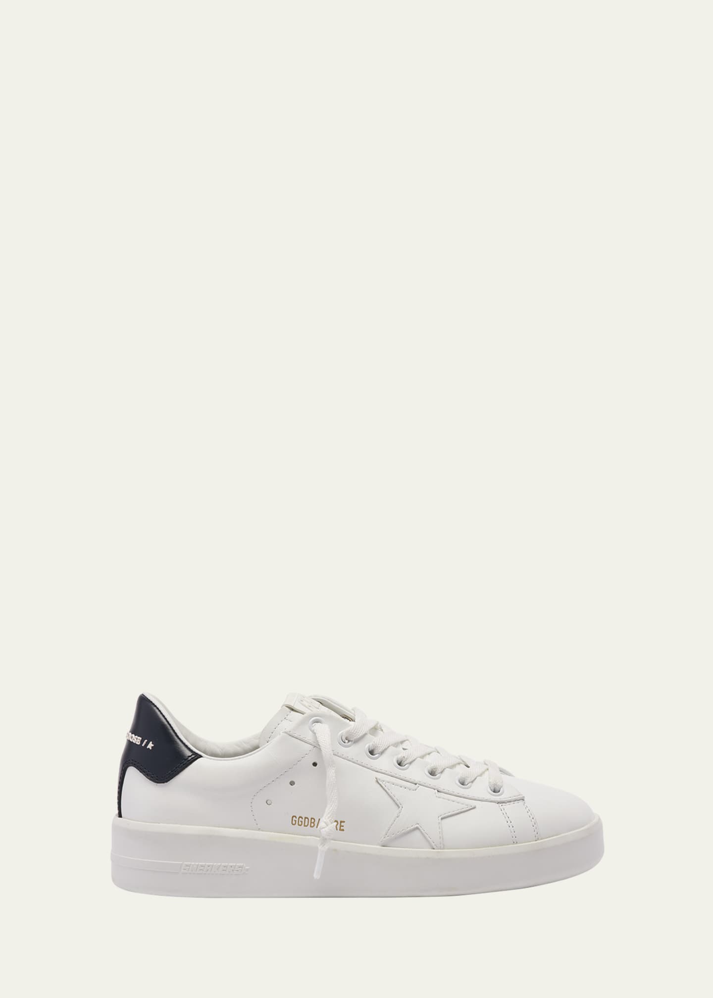 ★Golden ★ Pure Star Low Top Sneakers Optic White Blac Golden Goose Pure Star Bicolor Leather Low-Top Sneakers
