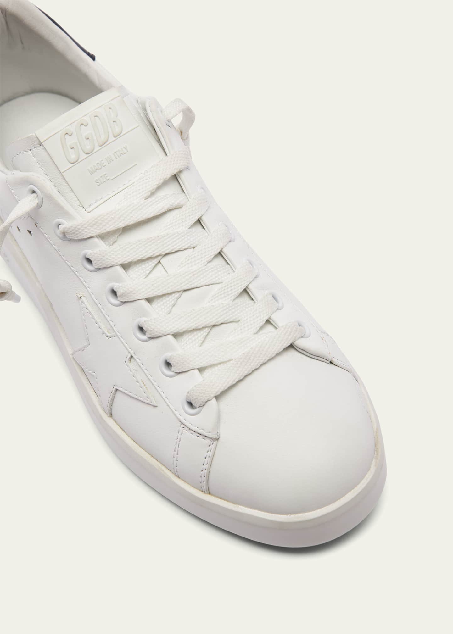 Golden Goose Pure Star Bicolor Leather Low-Top Sneakers