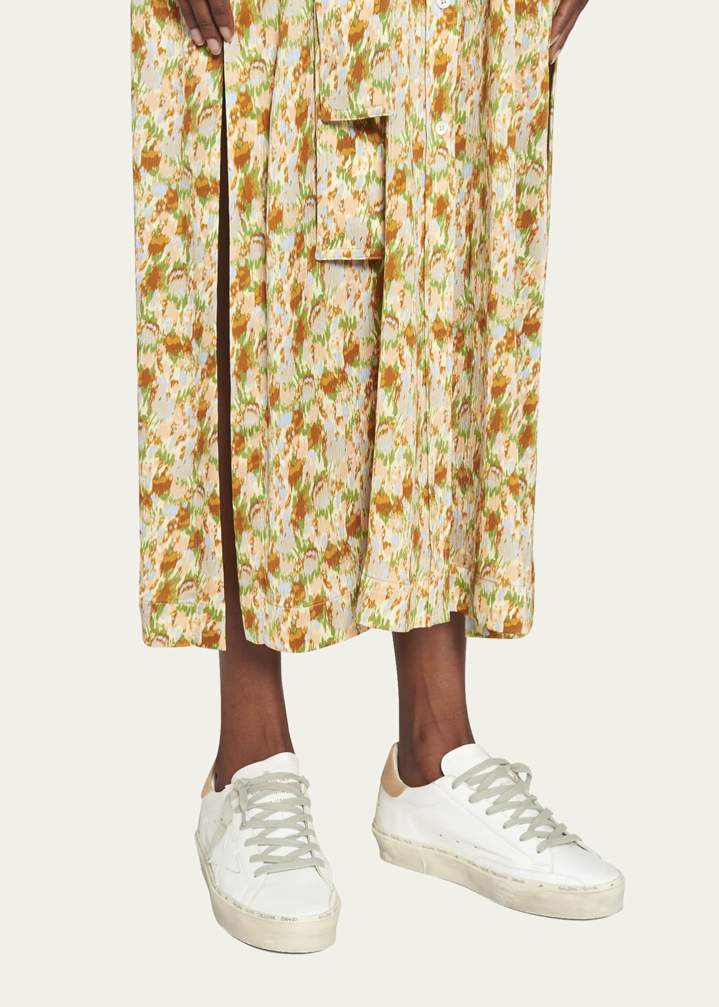 Hi Star Low-Top Leather Sneakers