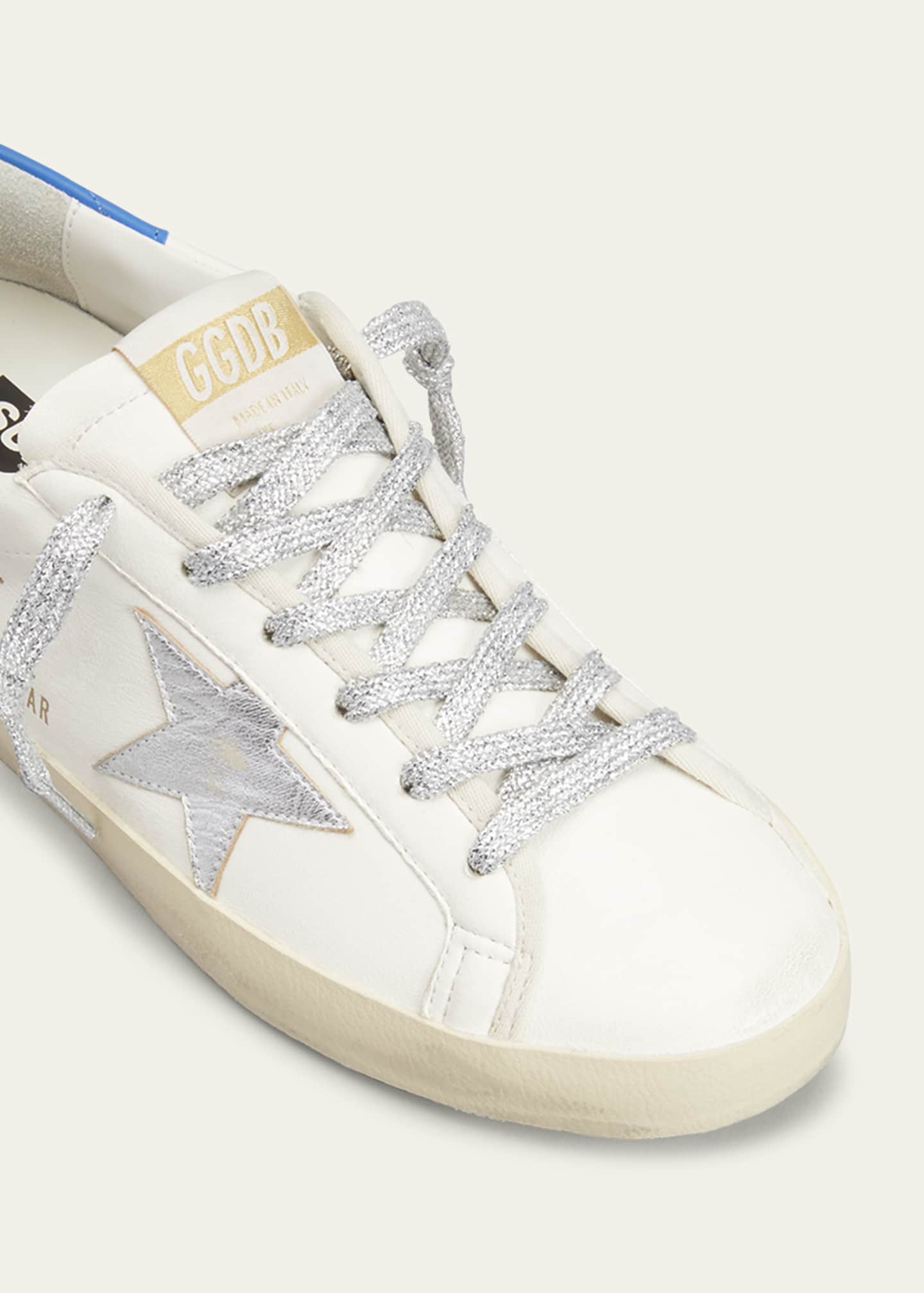 Superstar Mixed Leather Low-Top Sneakers